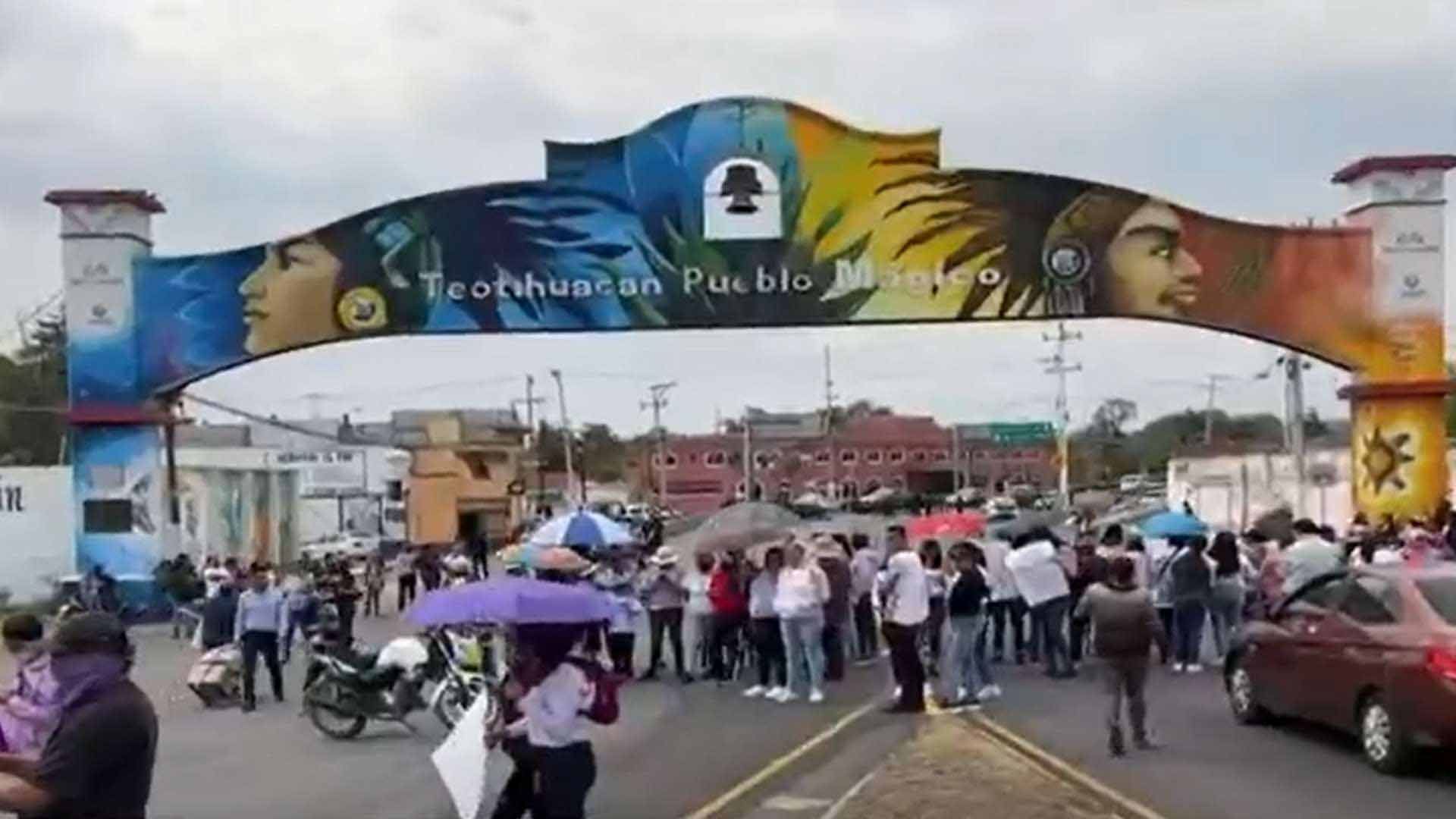 Protestan por muerte de adolescente en Teotihuacán