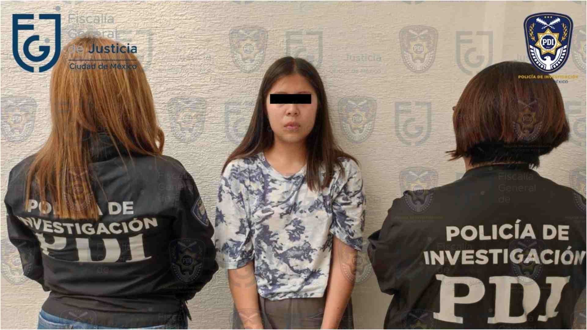 Yessica Alexandra N, detenida por muerte de estudiante de Bachilleres