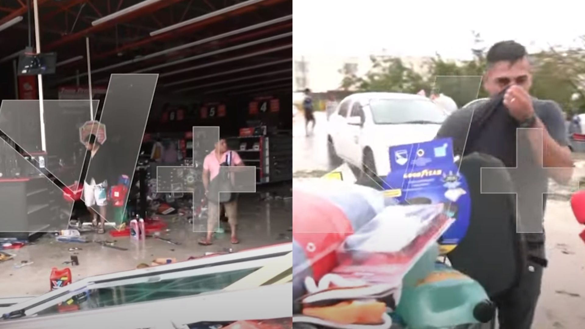 Pobladores ingresaron a tiendas afectadas por el huracán Otis para saquearlas y robarse todo tipo de artículos