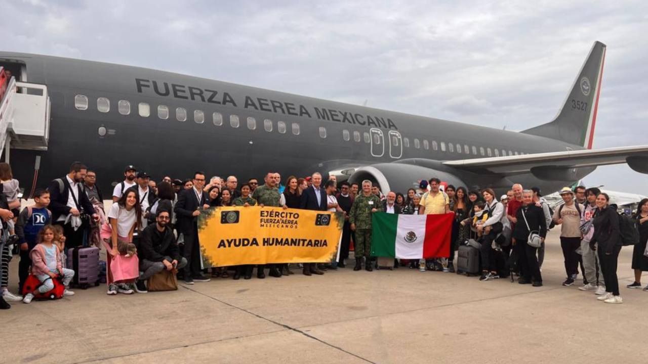 Llegan a Madrid Vuelos con Mexicanos Procedentes de Israel Tras Conflicto con Hamás