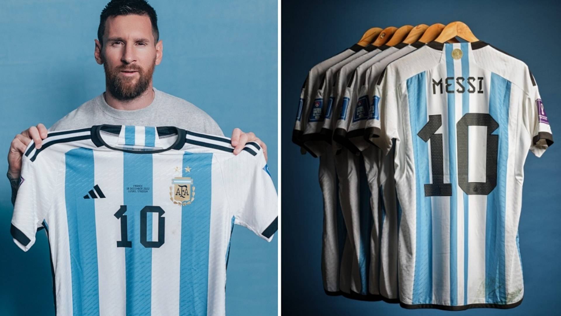 Sotheby's anuncia subasta de 6 playeras de Messi