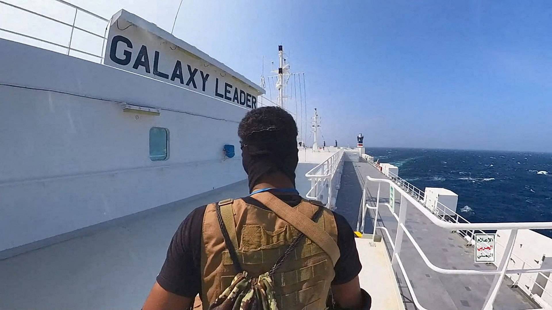 Muestran imágenes de secuestro del carguero Galaxy Leader en el Mar Rojo