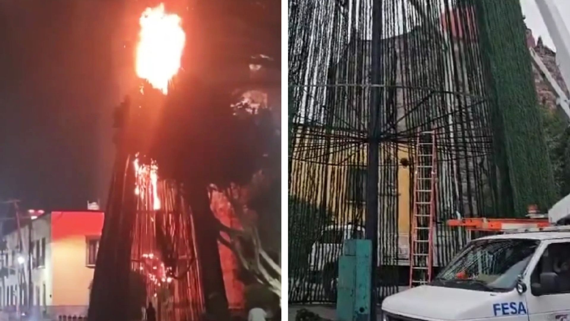 Incendio de Árbol de Navidad en Tlalnepantla Fue Provocado