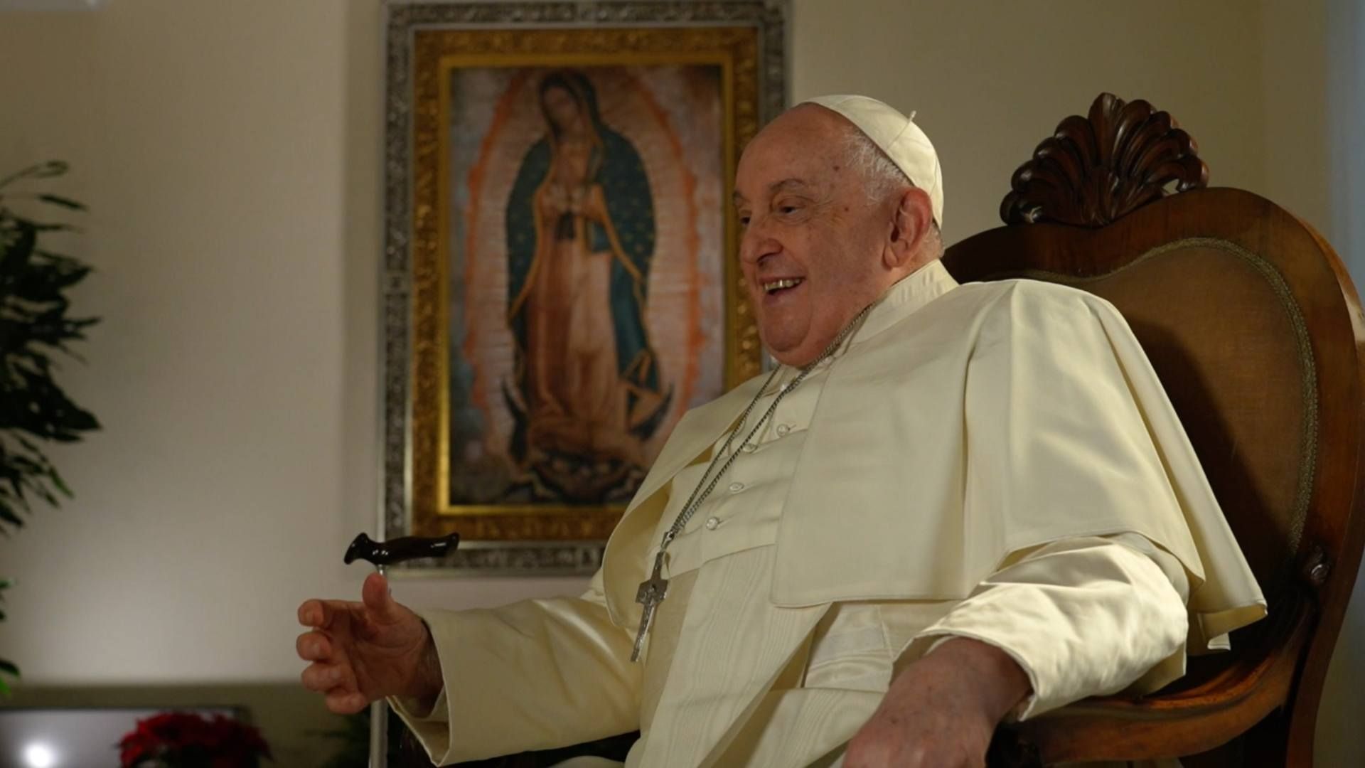 El papa Francisco en entrevista con N+