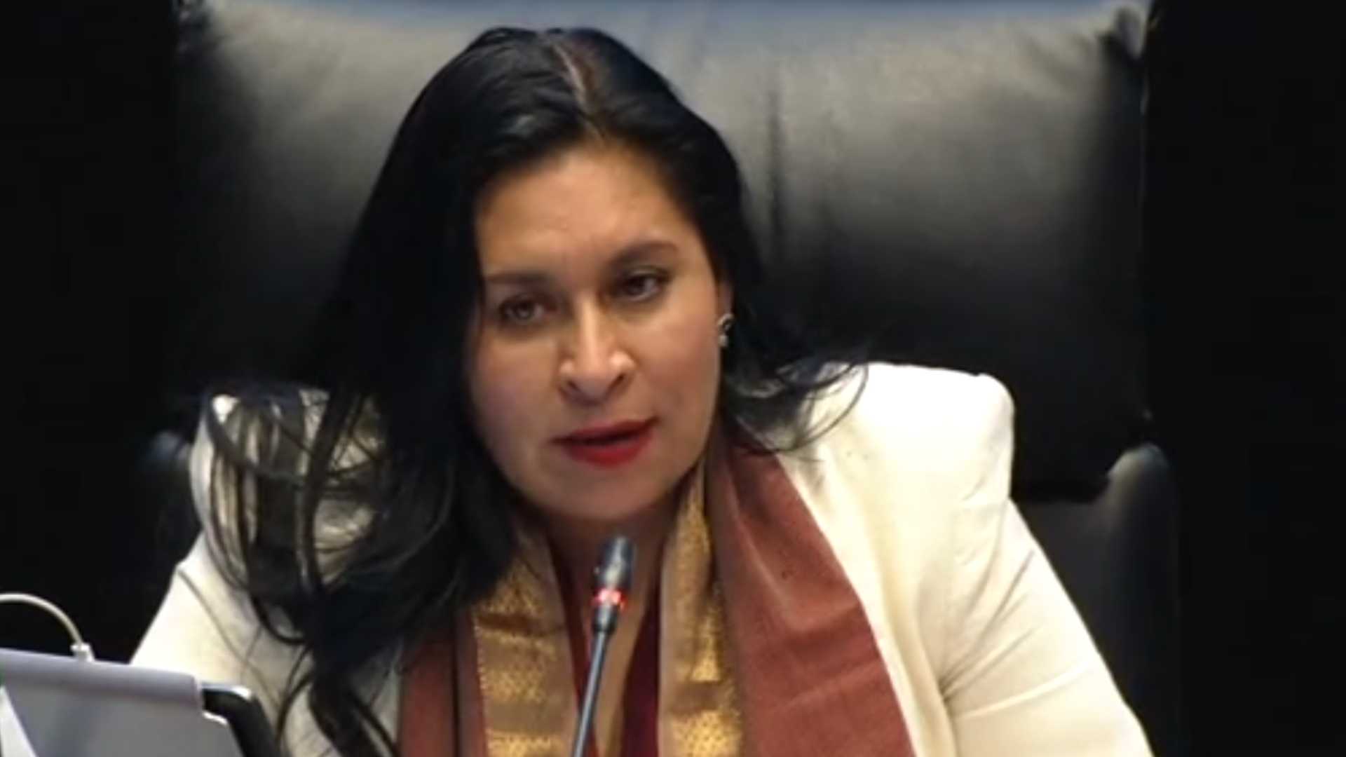Presidenta del Senado, Deja Micrófono Abierto, Insulta a Kenia López Rabadán, Ana Lilia Rivera