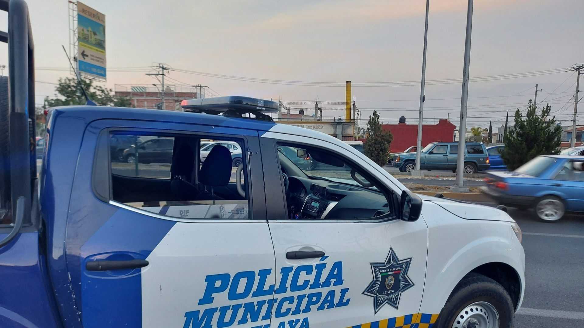 Policías de Celaya, Guanajuato, mantienen un operativo en las calles