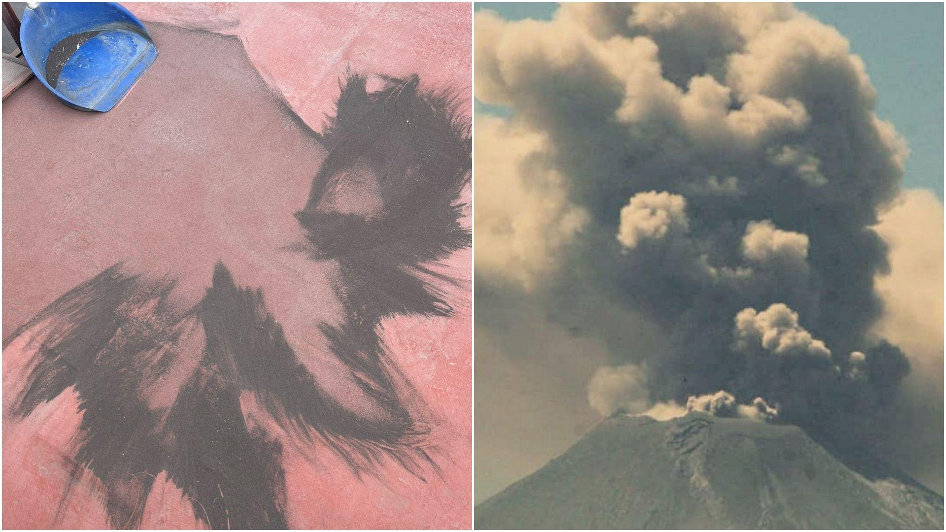 Cae Ceniza en Puebla Hoy Tras Actividad del Volcán Popocatépetl: Así se Ve en Imágenes