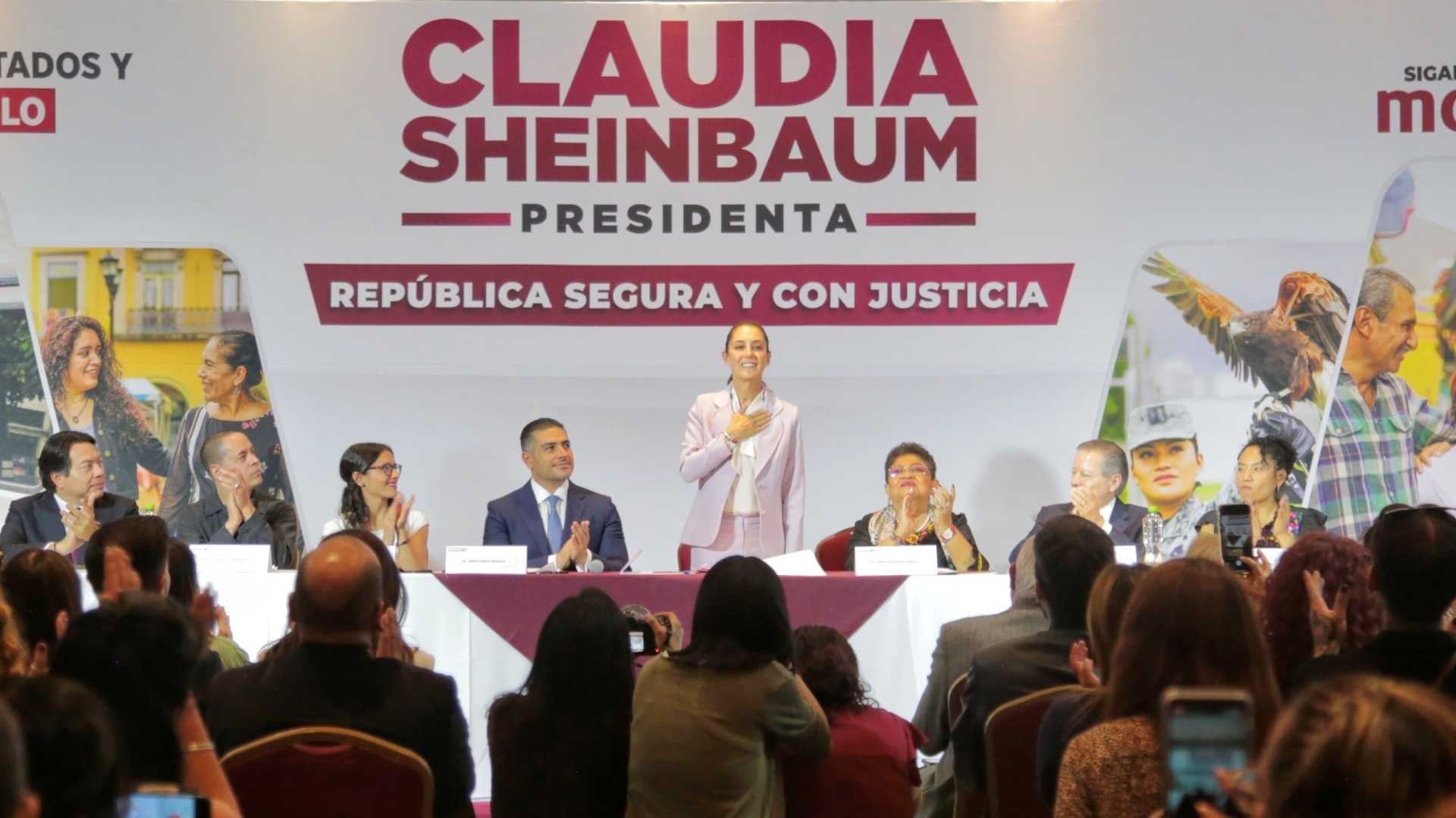 Sheinbaum reiteró que seguirá el legado del presidente López Obrador. Foto: Claudia Sheinbaum