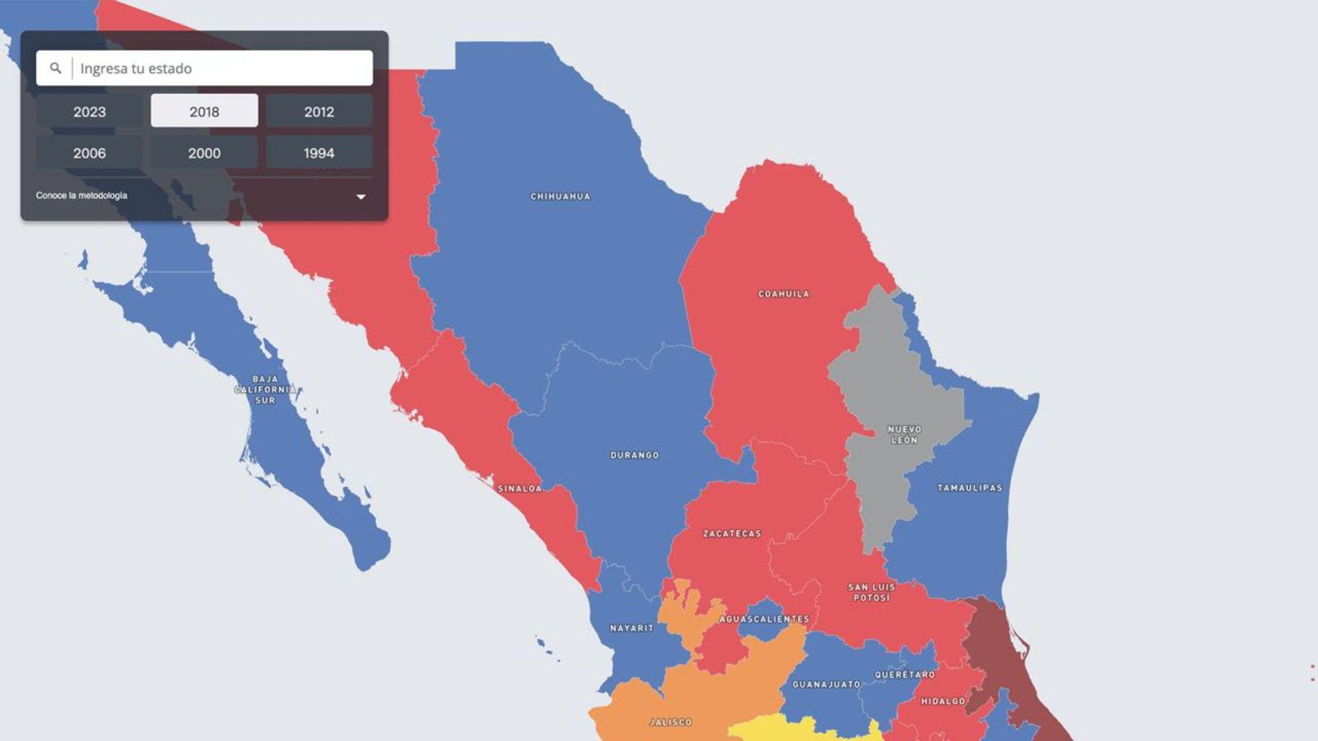 Conoce los Últimos Gobernadores de México en este Mapa Interactivo