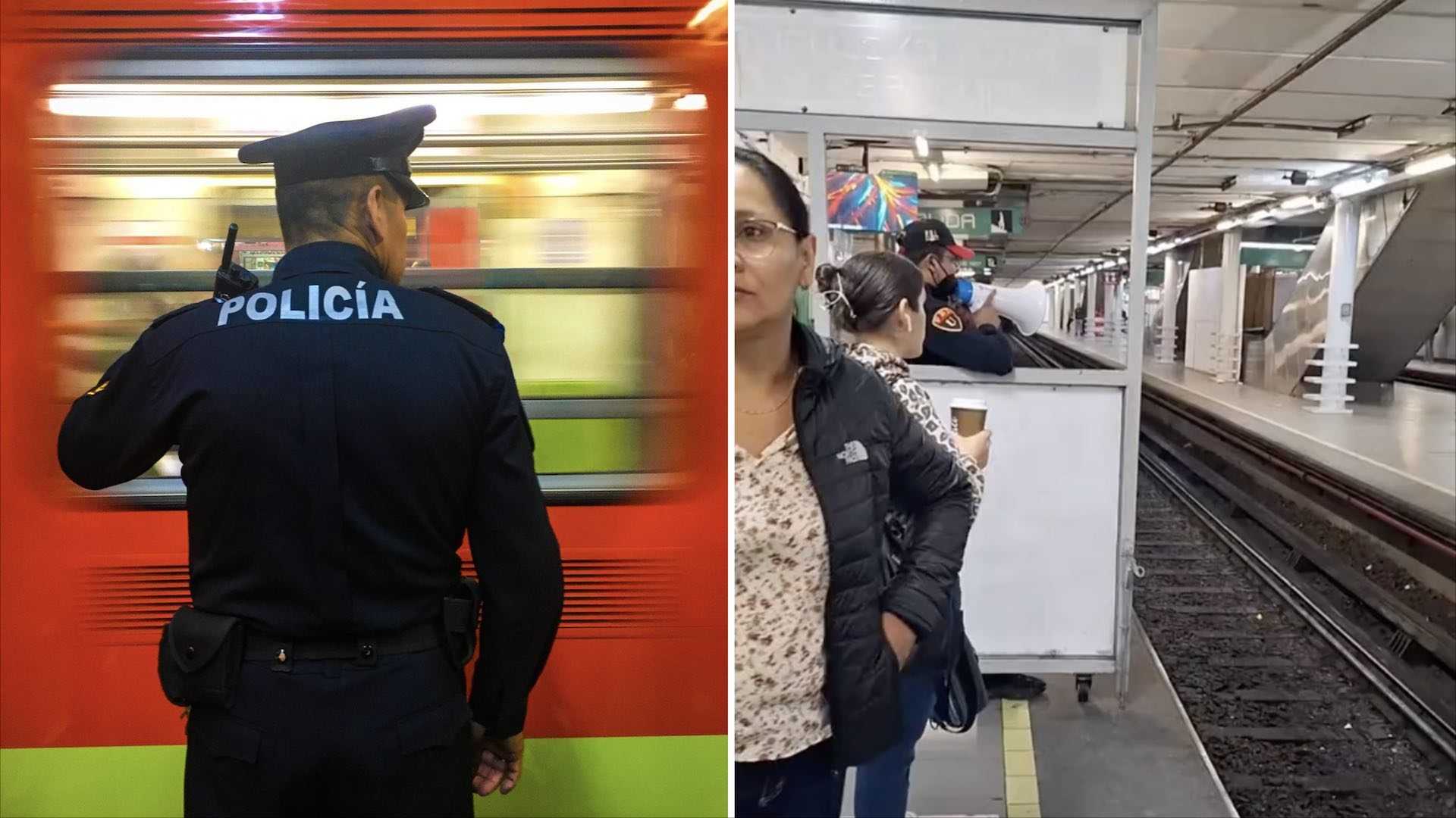 Policía anima a los usuarios del Metro con sus cómicas instrucciones.