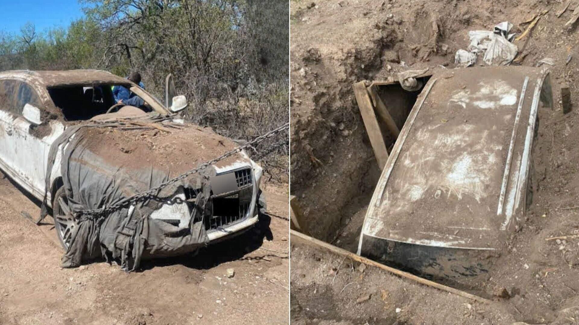 Encuentran Automóvil de Lujo Enterrado en Parral; Tenía Reporte de Robo