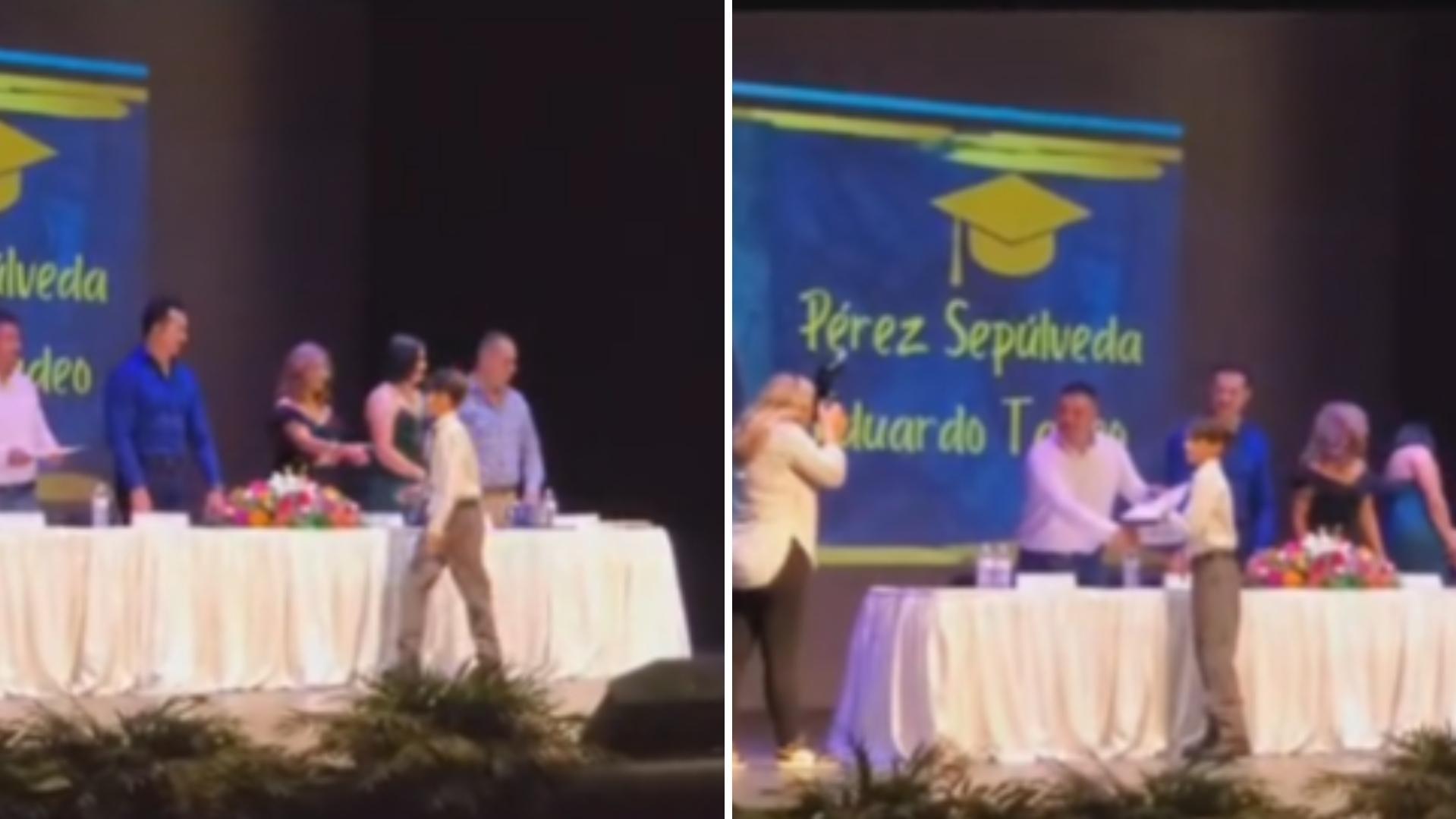 Estudiante Recibe Diploma y Rechaza Saludar a la Maestra que lo Humilló en Clases | Video