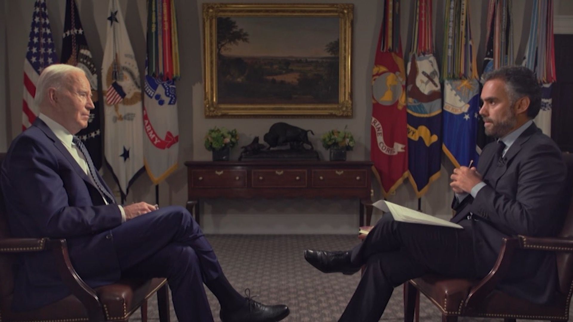 Joe Biden en entrevista exclusiva a N+