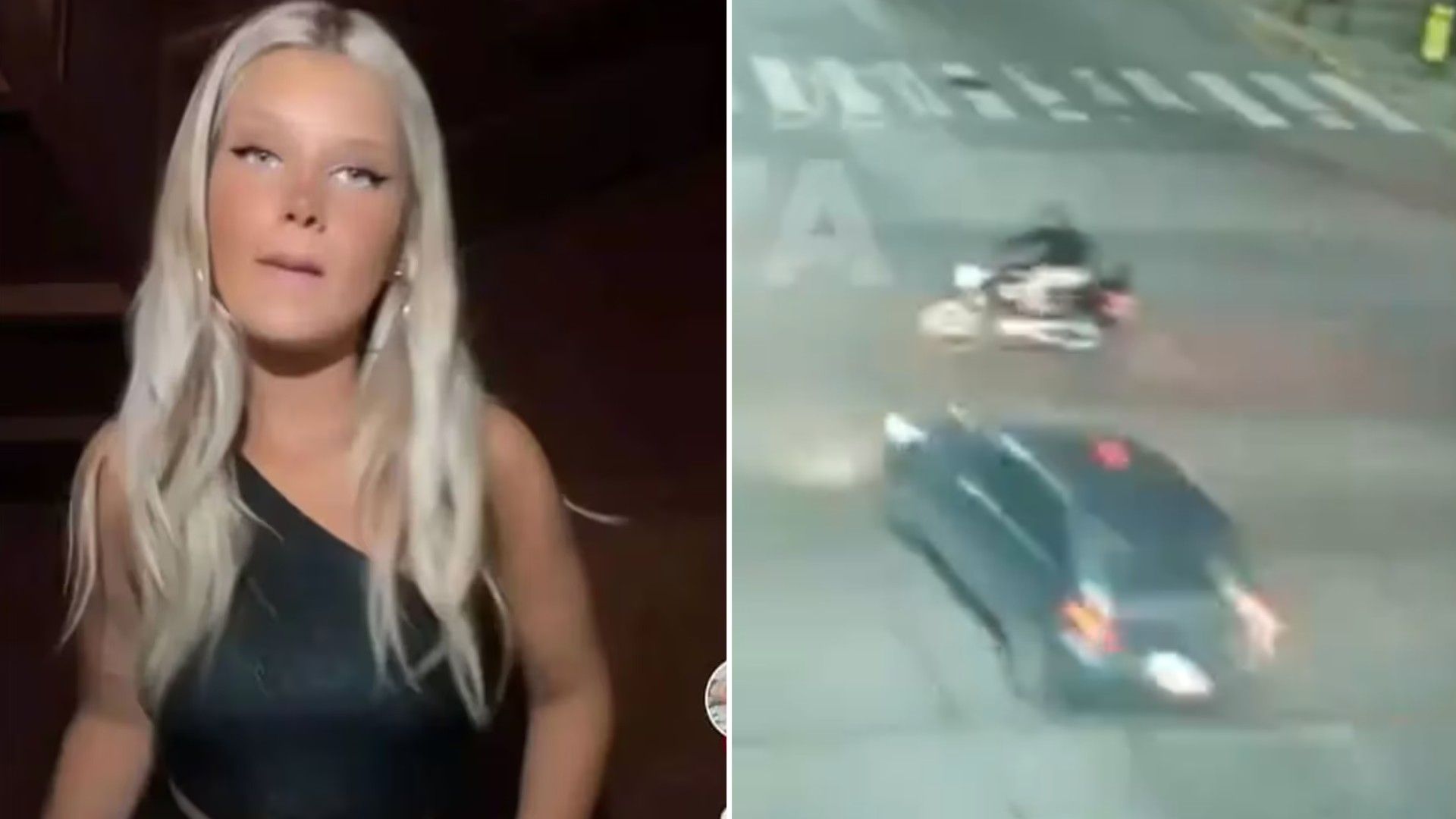 Felicitas Alvite mató a un motociclista en un accidente automovilístico y escapó, pero todo quedó en video y fue detenida
