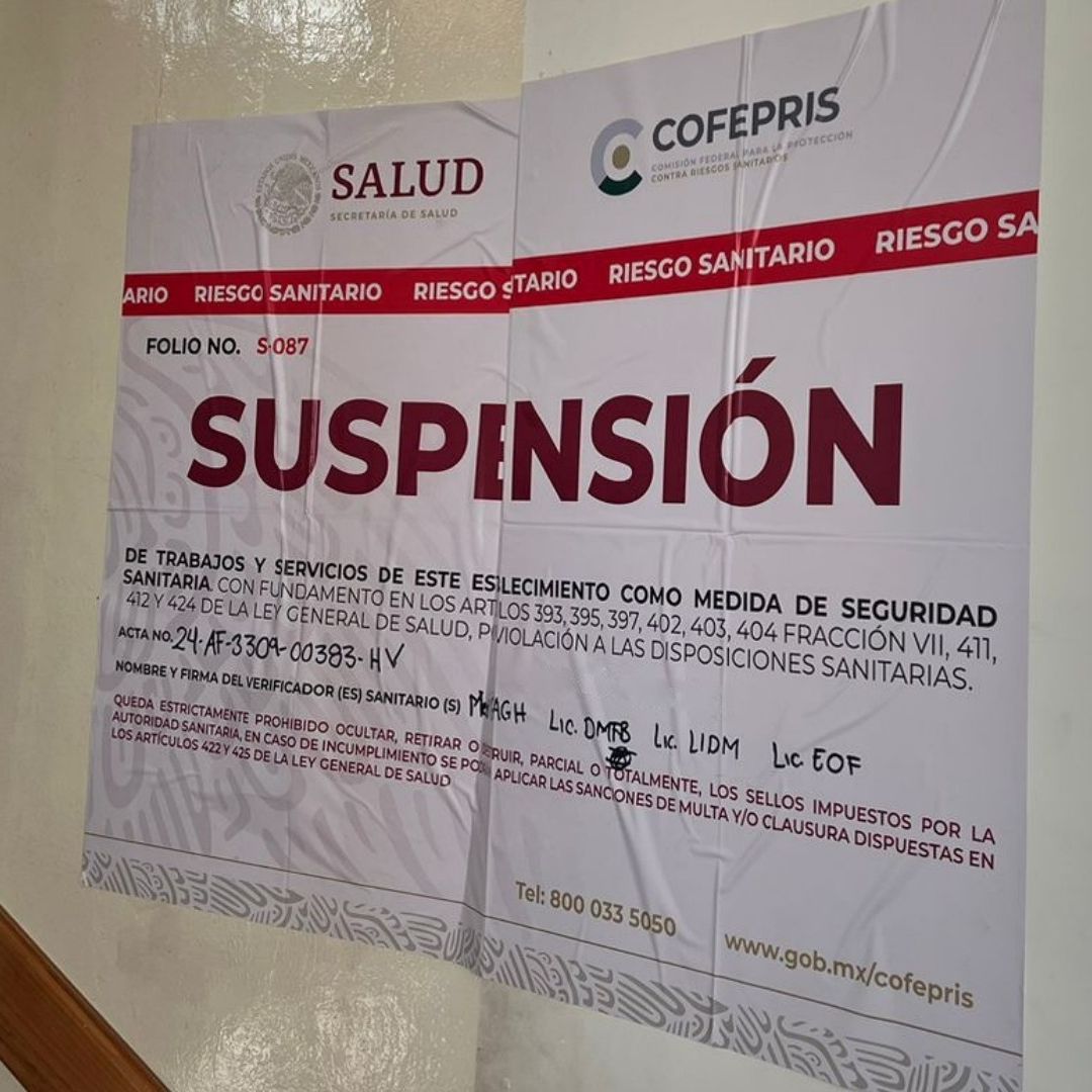 Cofepris  suspendió la Clínica ‘Dr. Paulino Martínez Palacios’ en la alcaldía Tláhuac