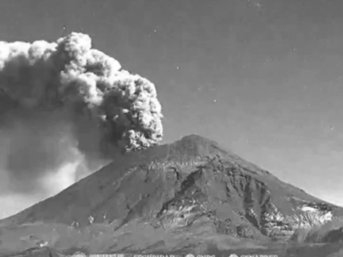 Volcán Popocatépetl Registra Nuevo ‘Tren’ de Exhalaciones Constantes