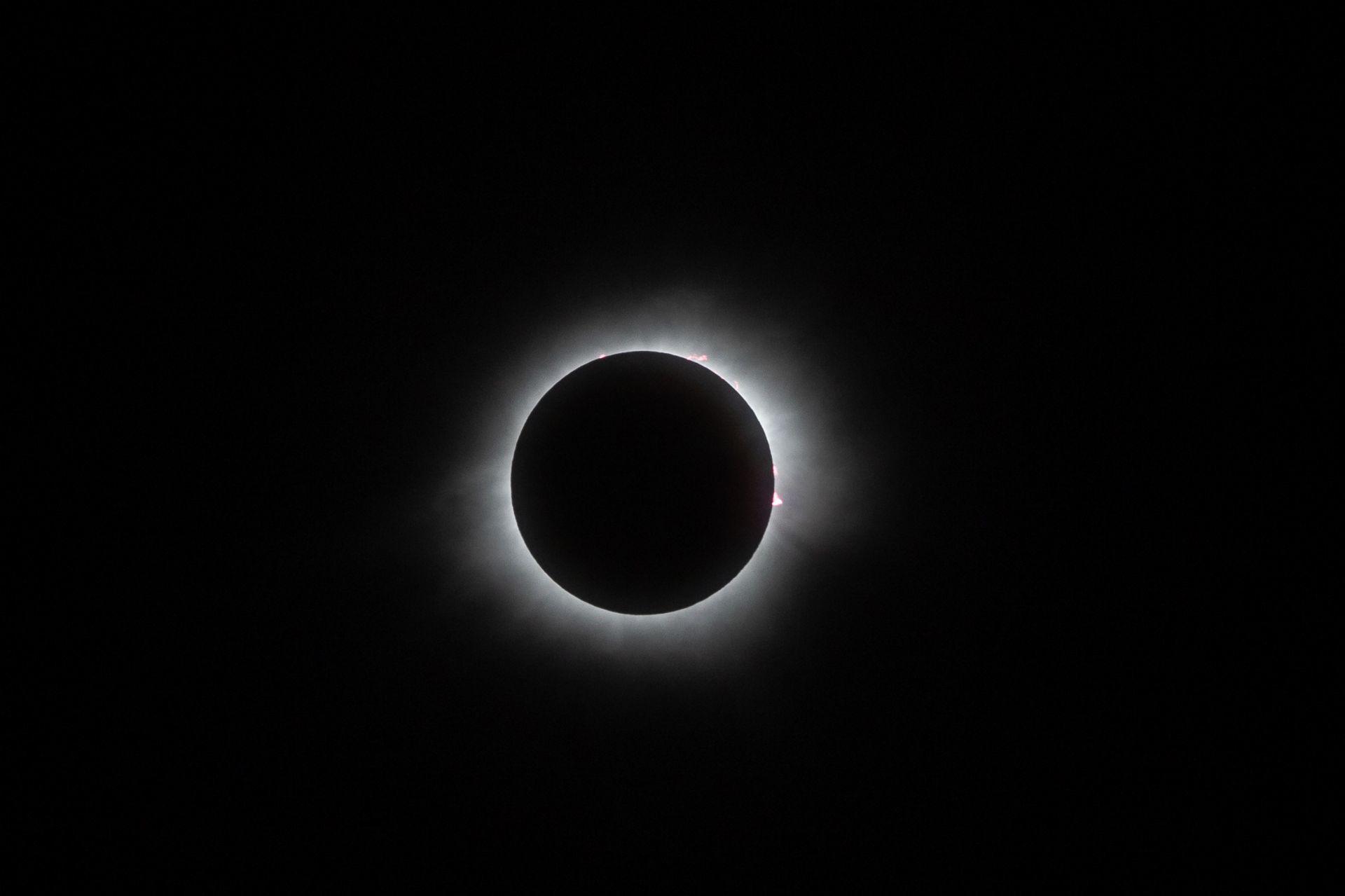 Eclipse total de Sol captado desde Mazatlán, Sinaloa