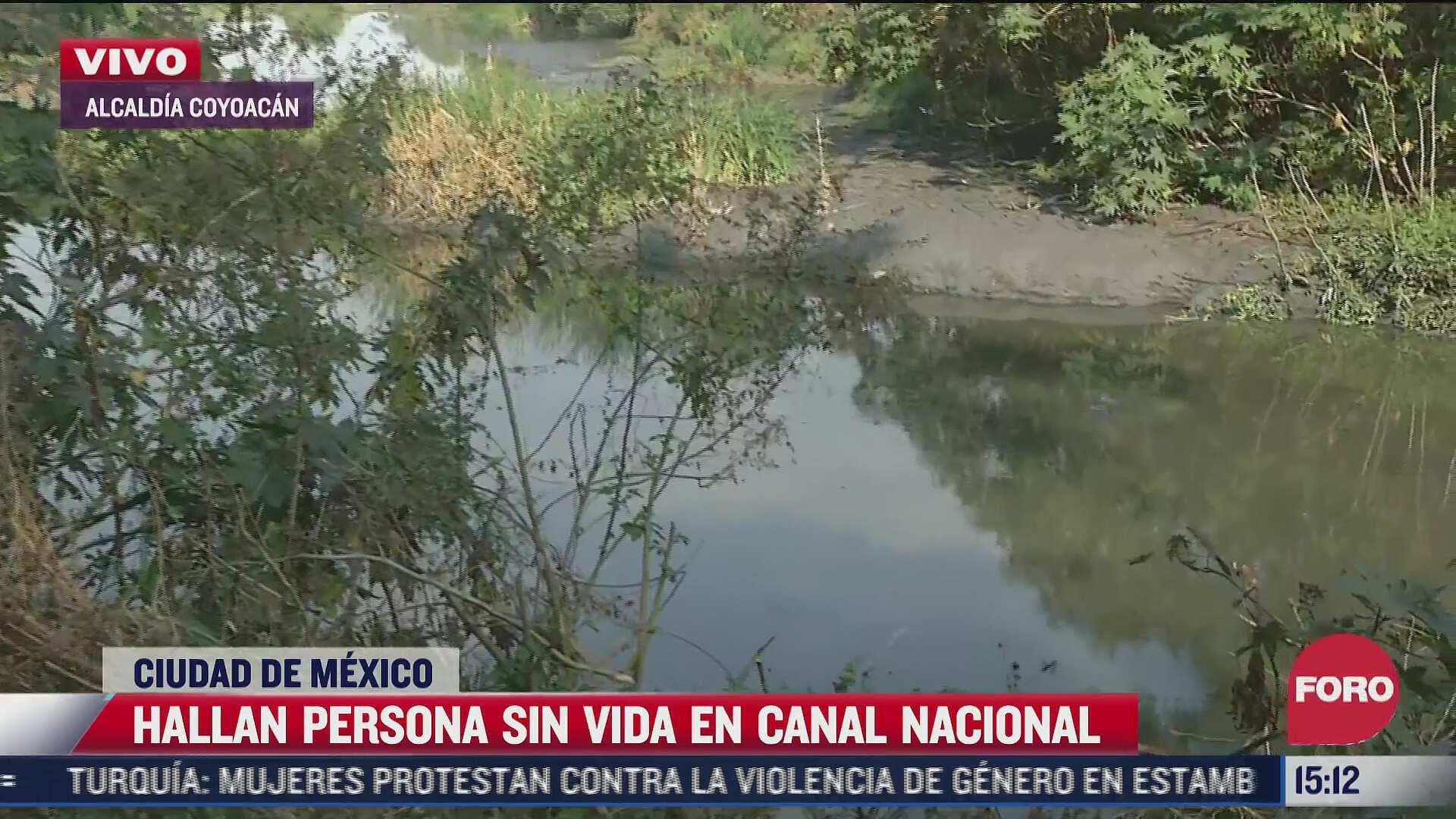 Hallan sin vida a un hombre en el Canal Nacional en CDMX