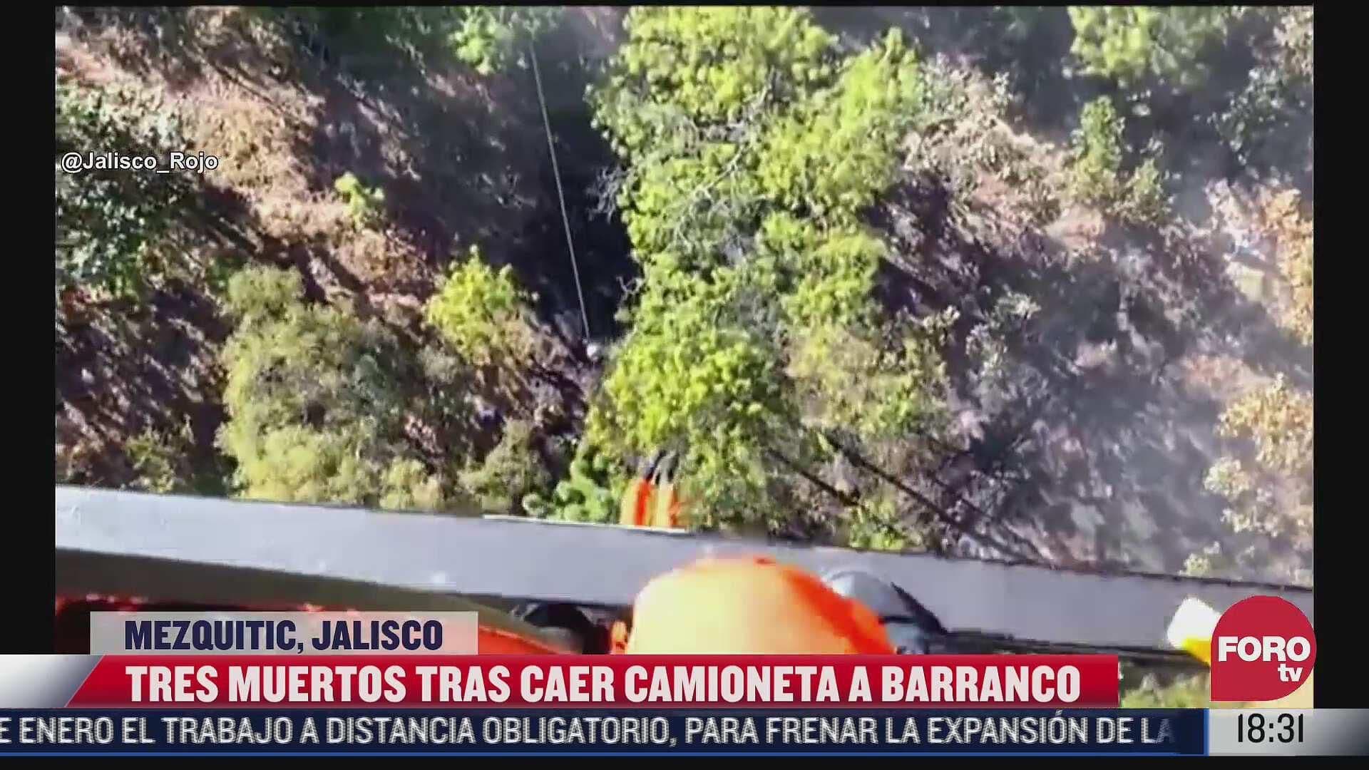 Tres personas mueren en accidente vial en Mezquitic, Jalisco