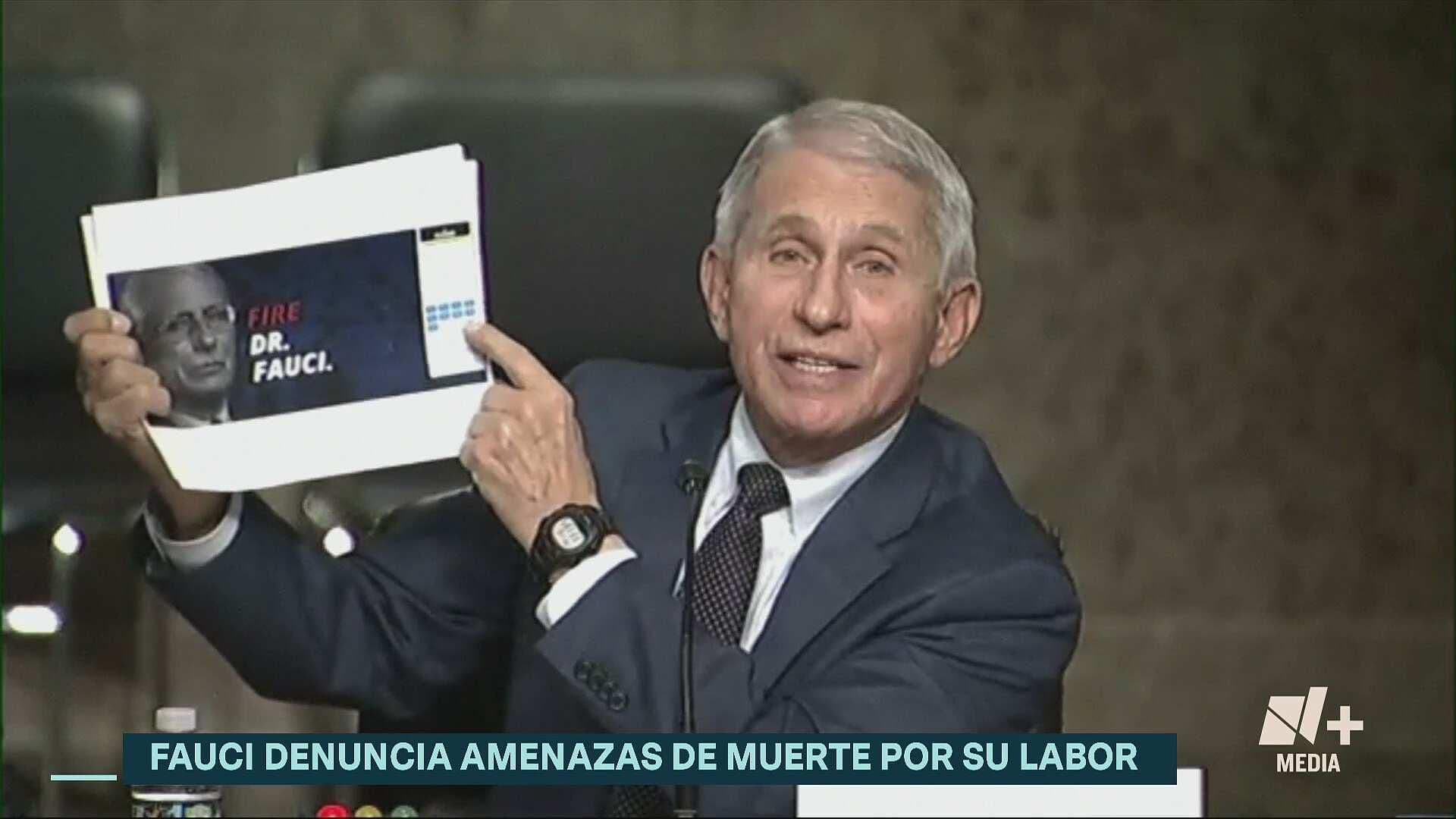 Anthony Fauci denuncia que ha recibido amenazas de muerte