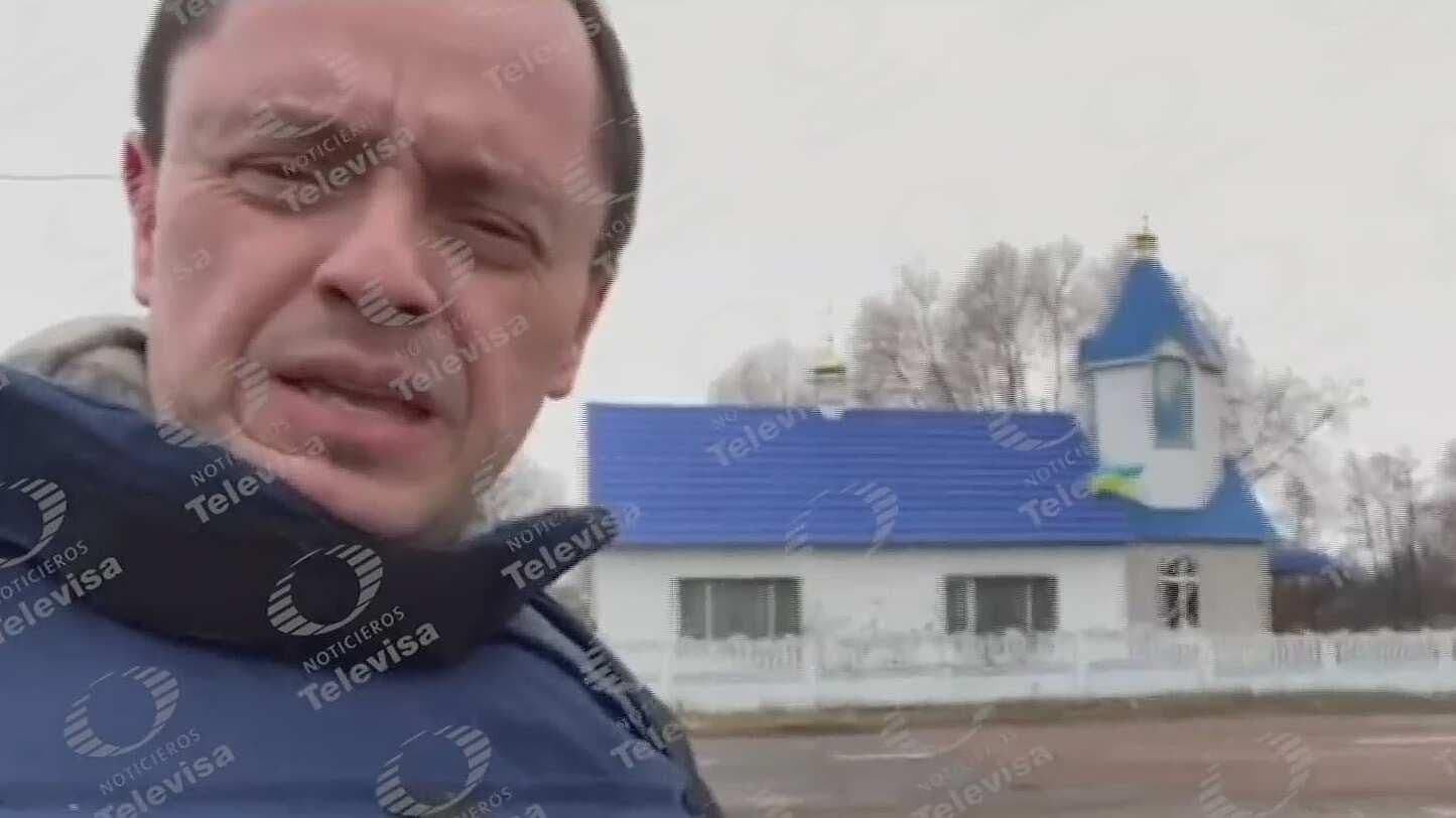Crónica del recorrido de Horacio Rocha, corresponsal de Noticieros Televisa, tratando de huir de Kiev