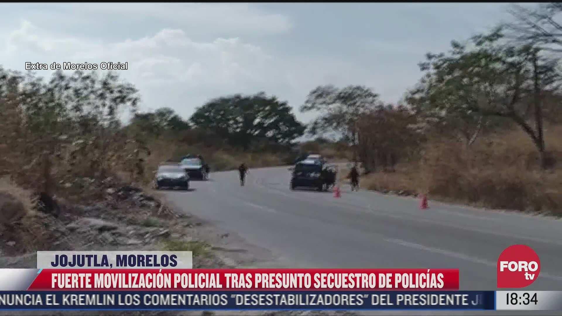 Se registra movilización por secuestro en Jojutla