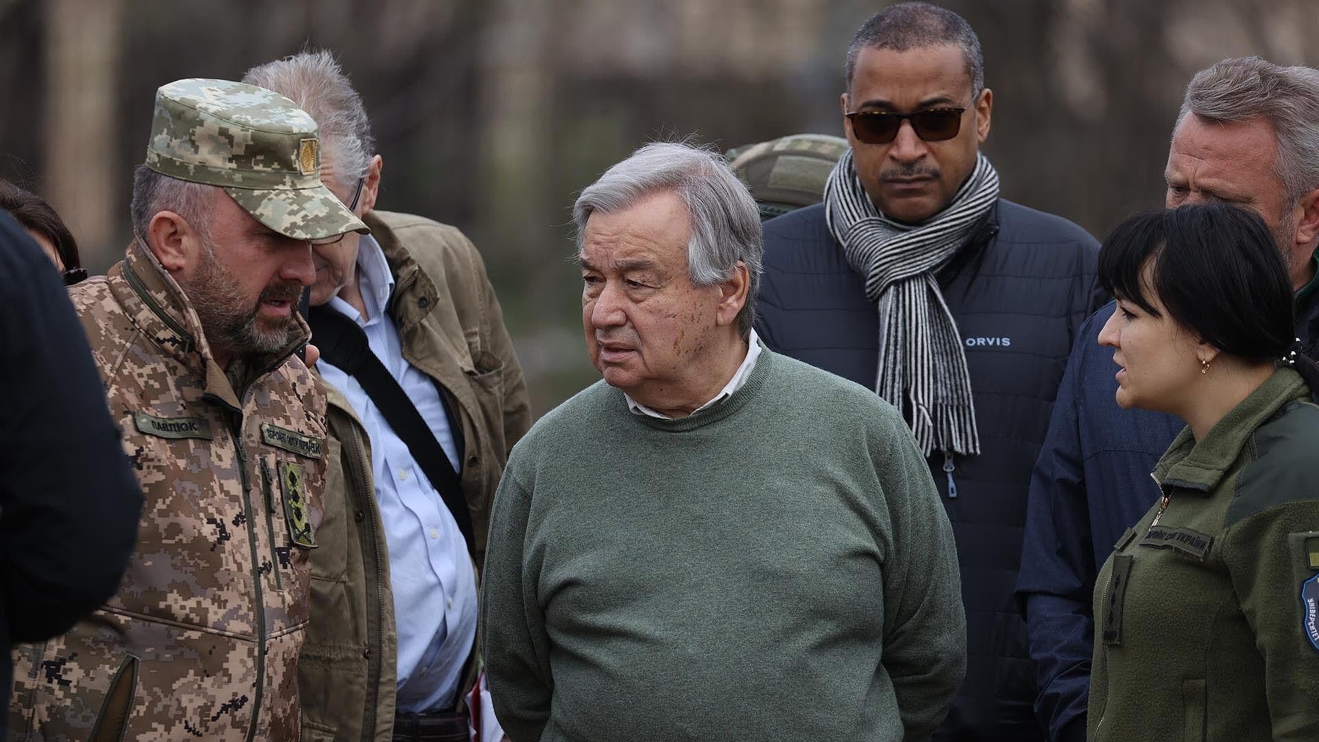 Guterres visita Bucha y Borodyanka, en Ucrania