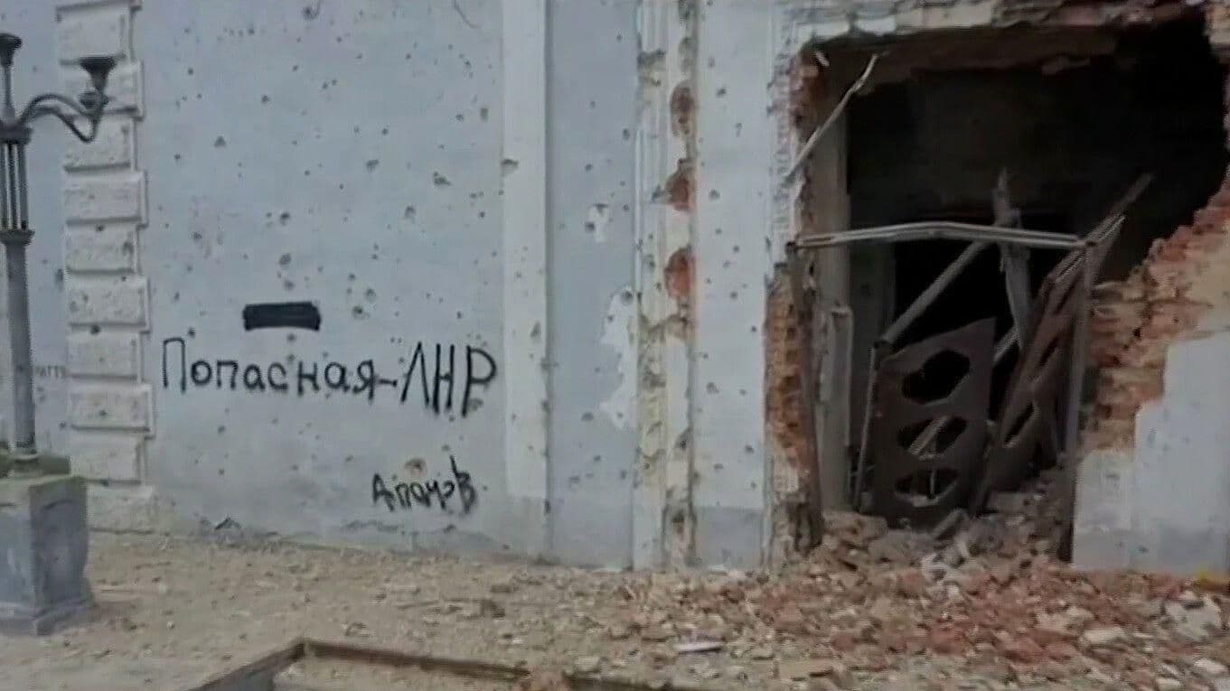 Imágenes aéreas muestran la destrucción de Lugansk