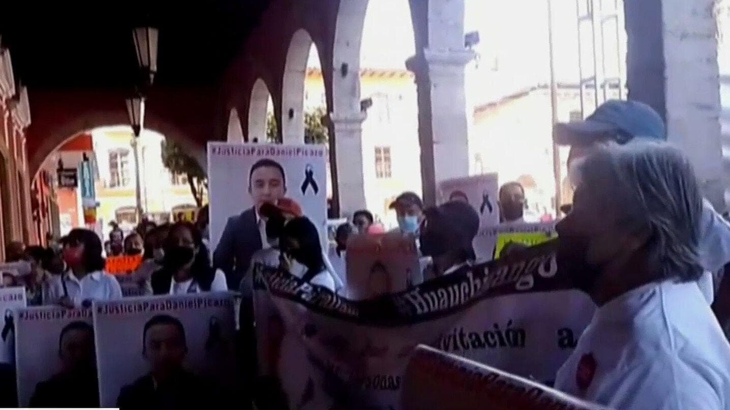 Se manifiestan en Puebla para exigir justicia para Daniel Picazo