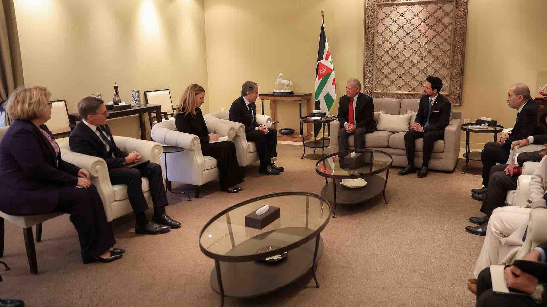 Blinken se Reúne con el Rey de Jordania, Abdalá II
