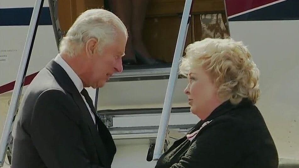 Rey Carlos III llega a Belfast, Irlanda del Norte