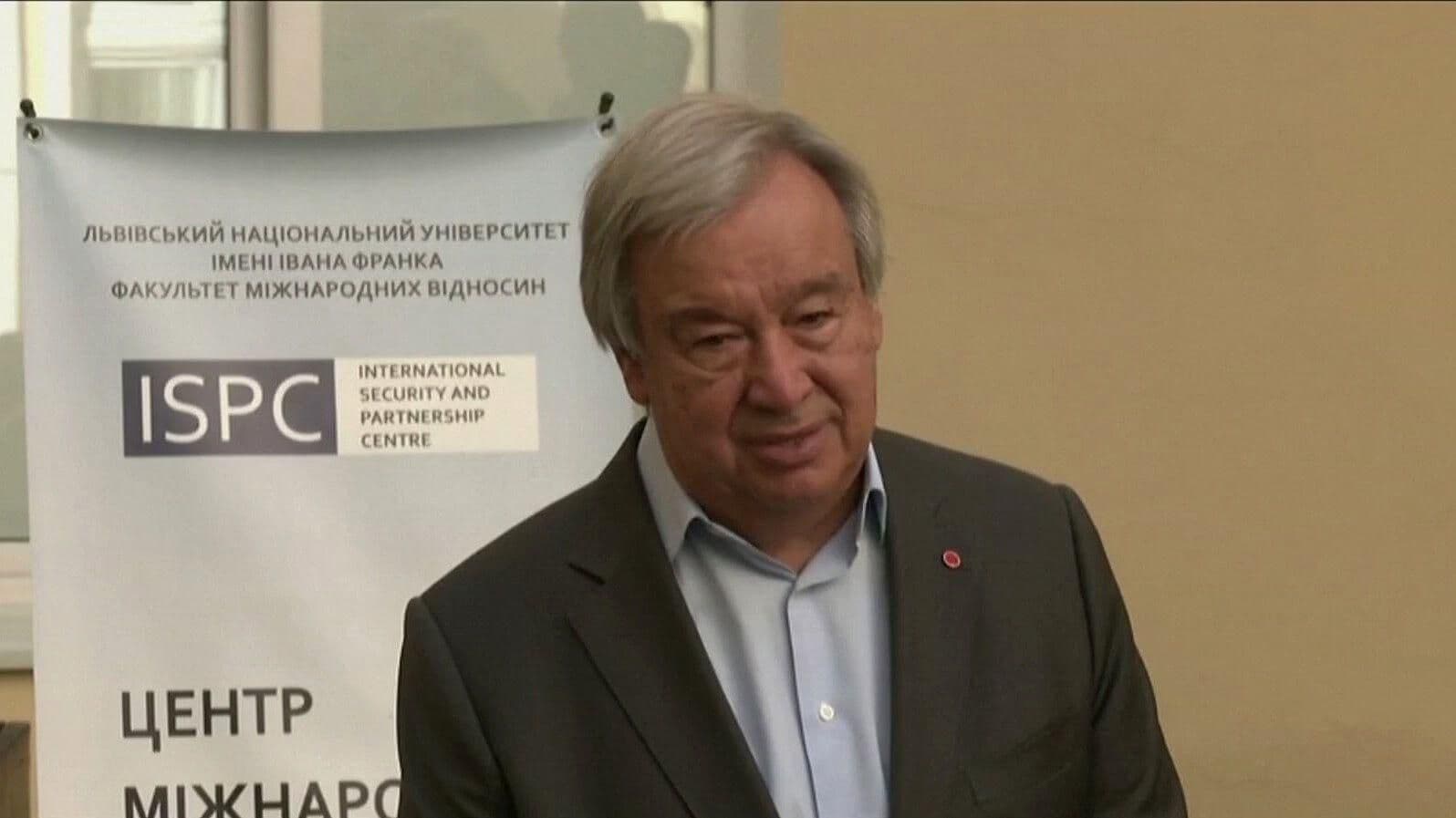 António Guterres llega a Kiev para reunirse con Zelenski y Erdogan