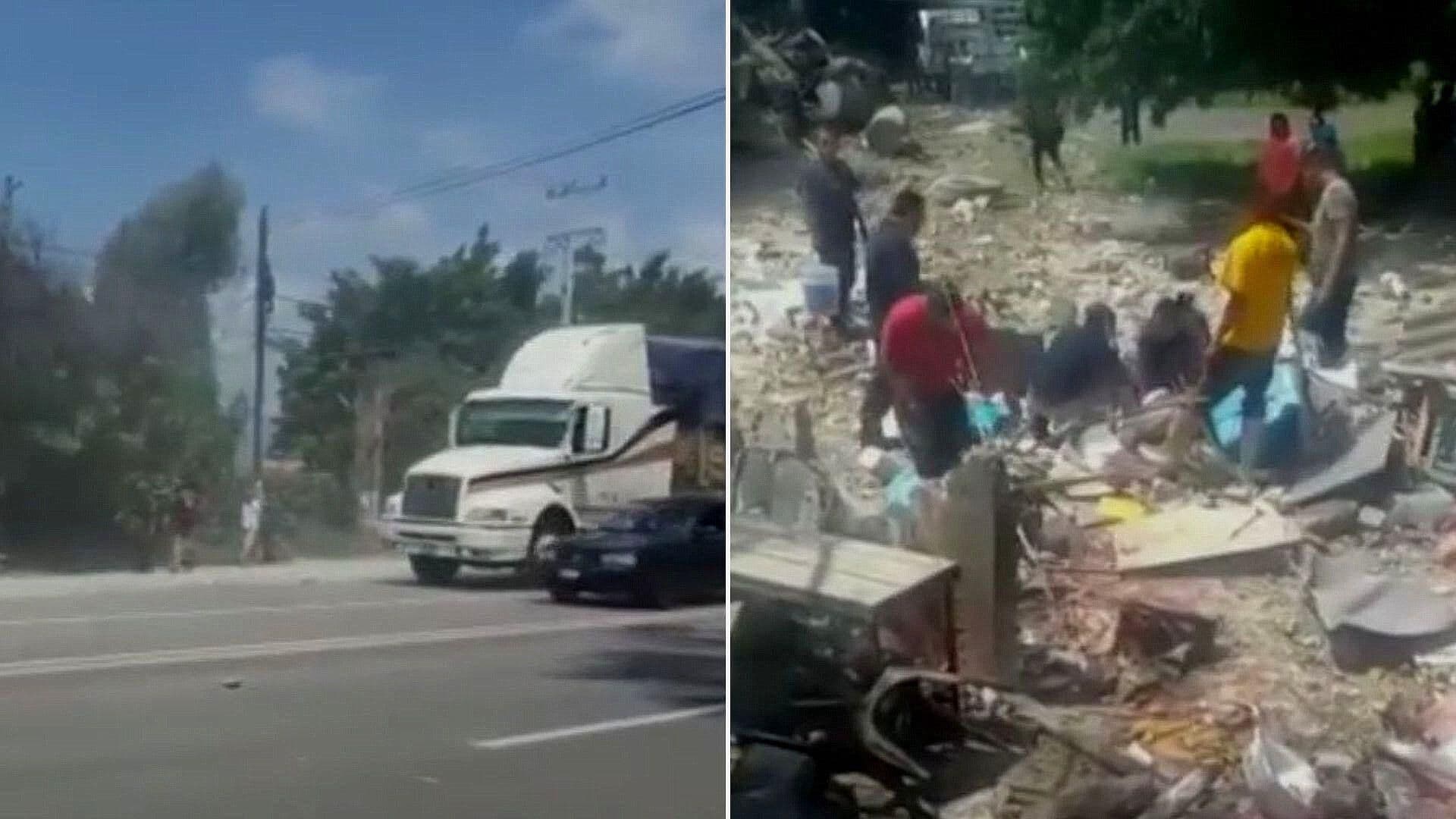Tráiler se queda sin frenos y provoca aparatoso accidente en Yecapixtla
