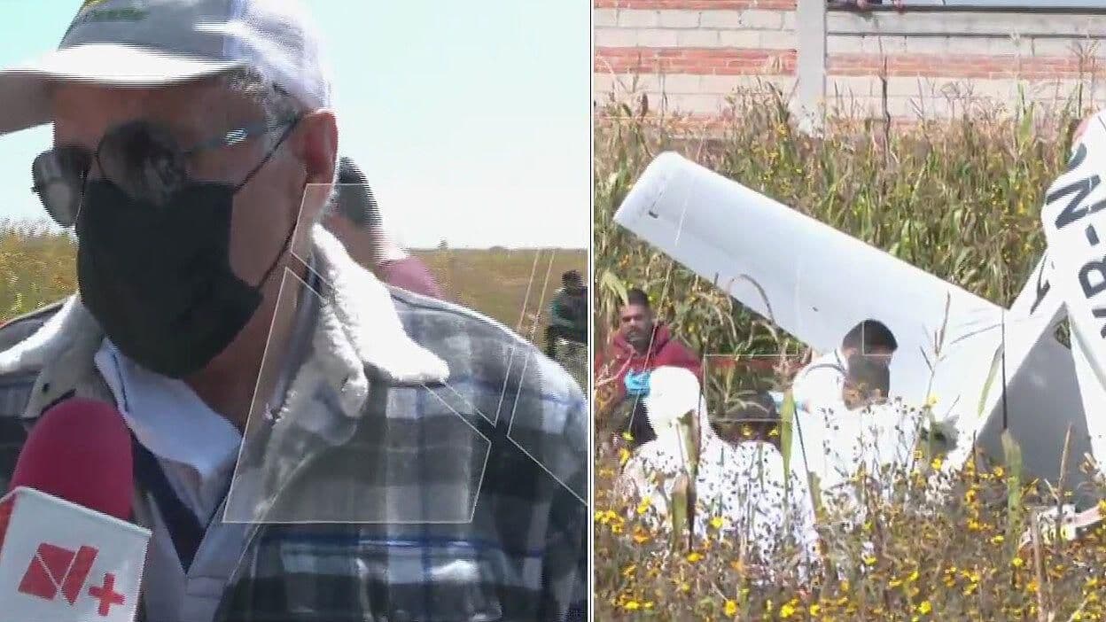 "Se escuchó como si partieran madera": vecino de Otzolotepec tras caída de avioneta