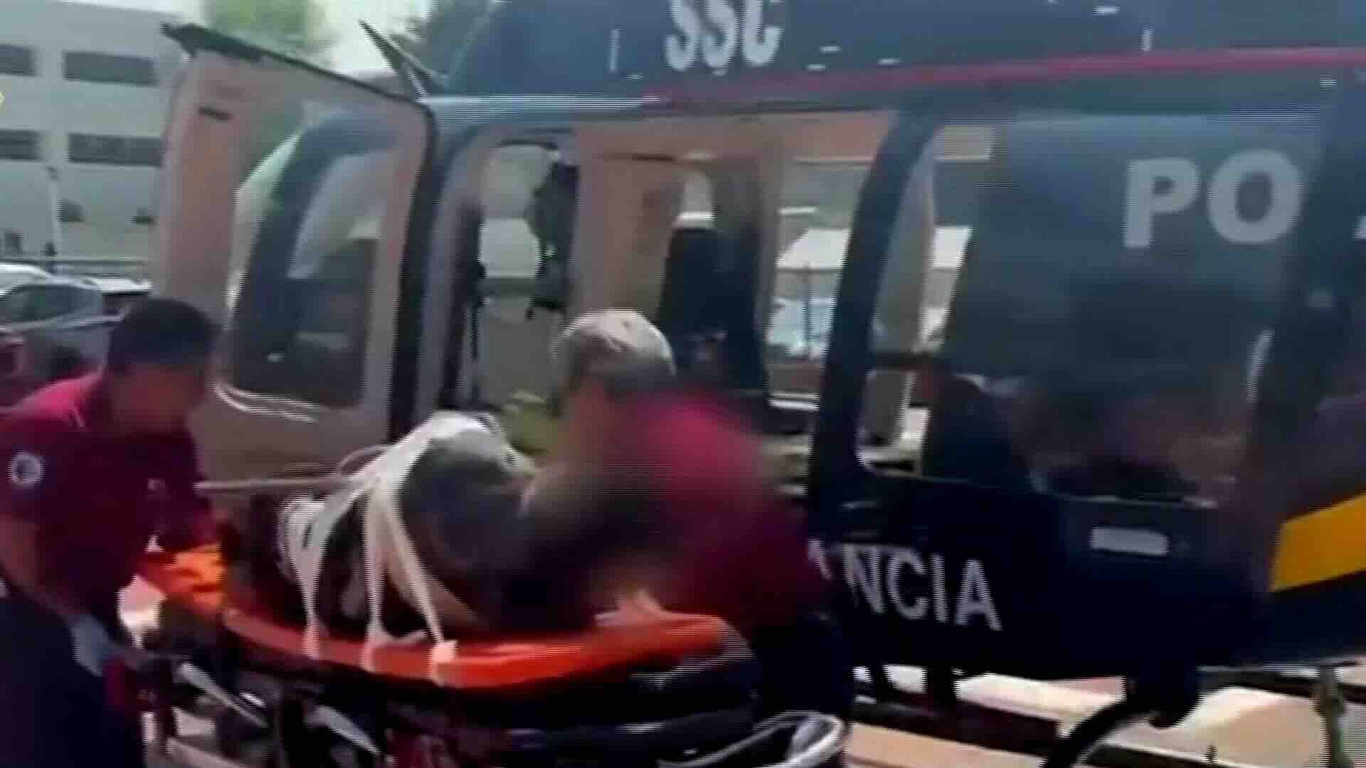 Trasladan en Ambulancia Aérea a Joven Empalado en Obra en Tláhuac