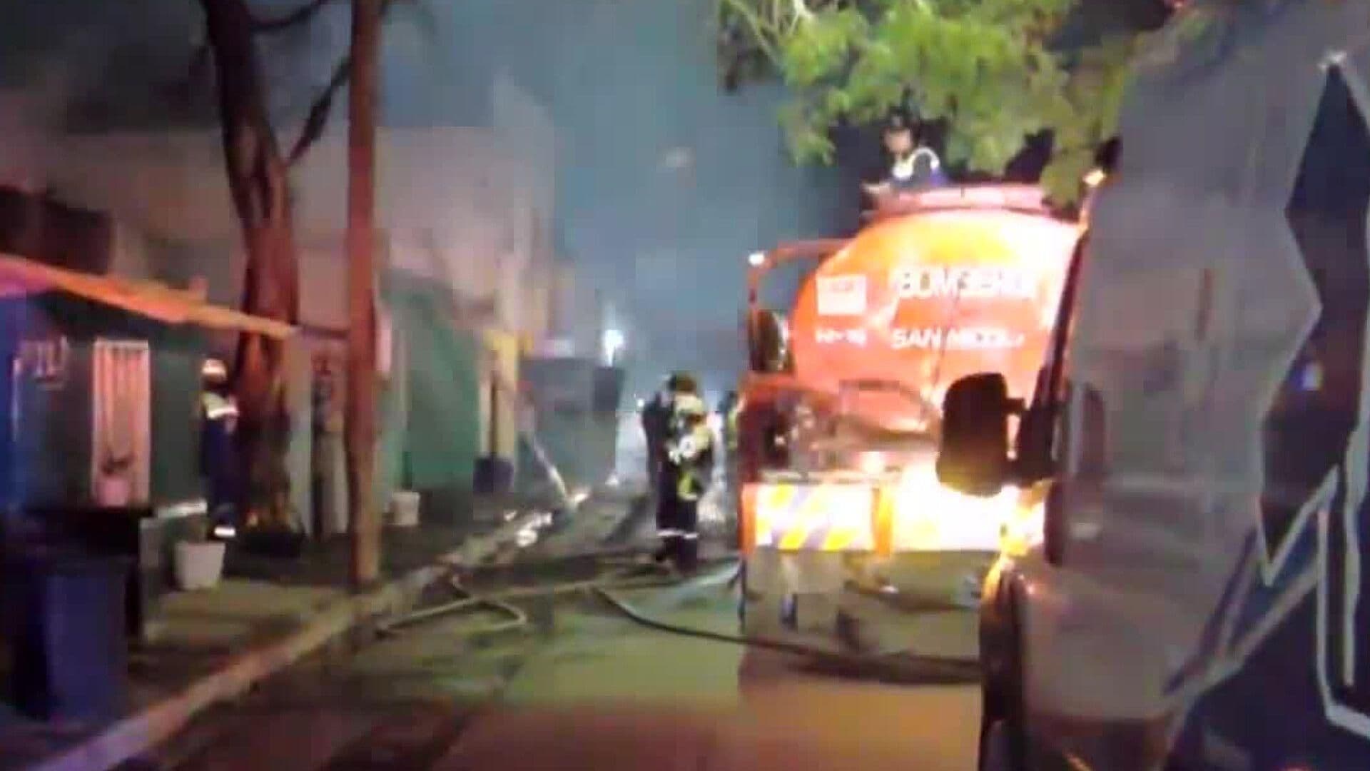 Moviliza Incendio de Casa en Colonia Constituyentes del 17