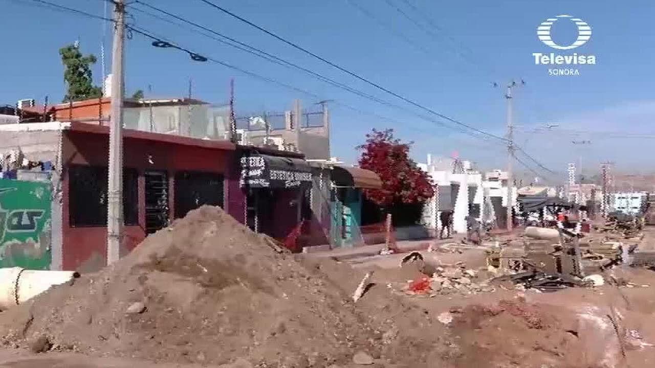 Sin Concluir Colector Pluvial en Colonia Altares en Hermosillo