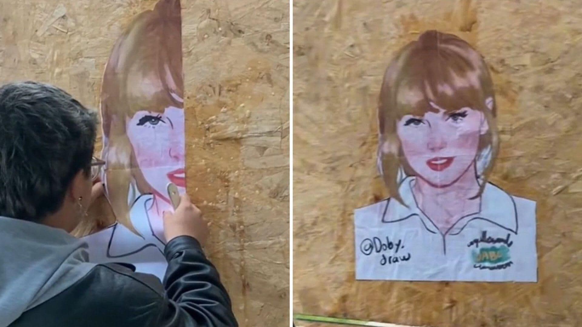 Plasman Retratos de Taylor Swift Como Estudiante de la UABC en Tijuana