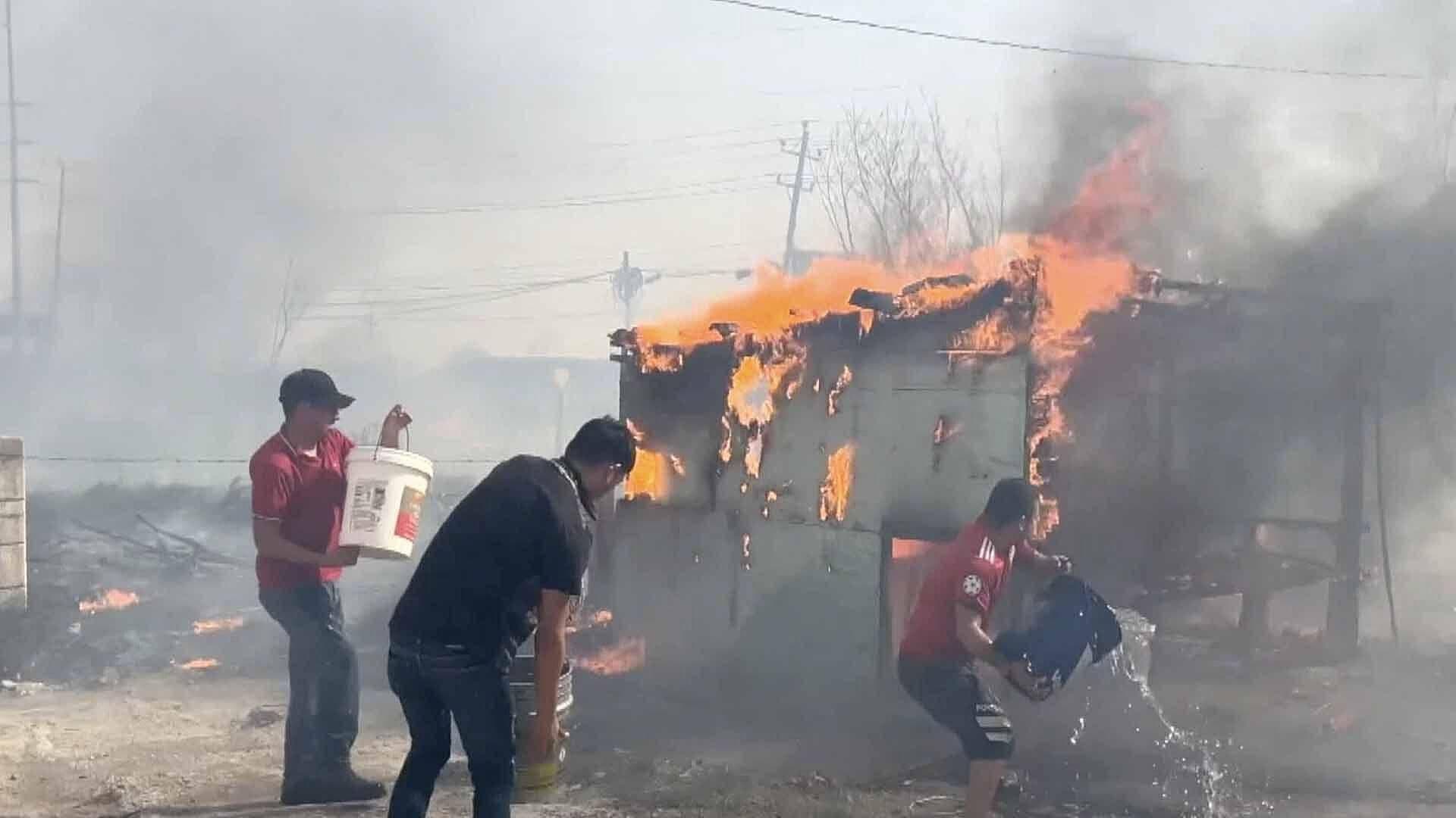 Bomberos de Reynosa Atienden Cinco Llamados de Incendios en Pastizales