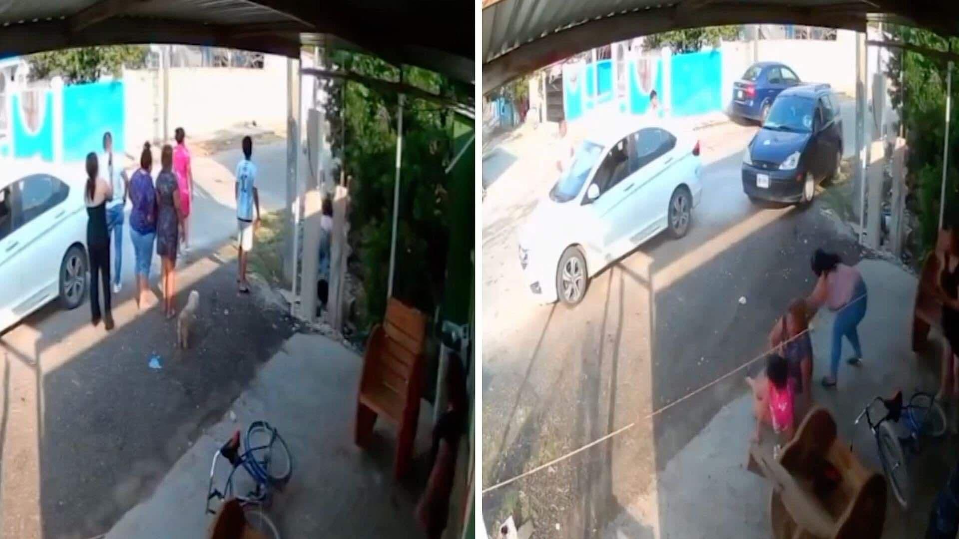 Familia es Atropellada Afuera de su Vivienda en la Colonia Mulchechén, Kanasín