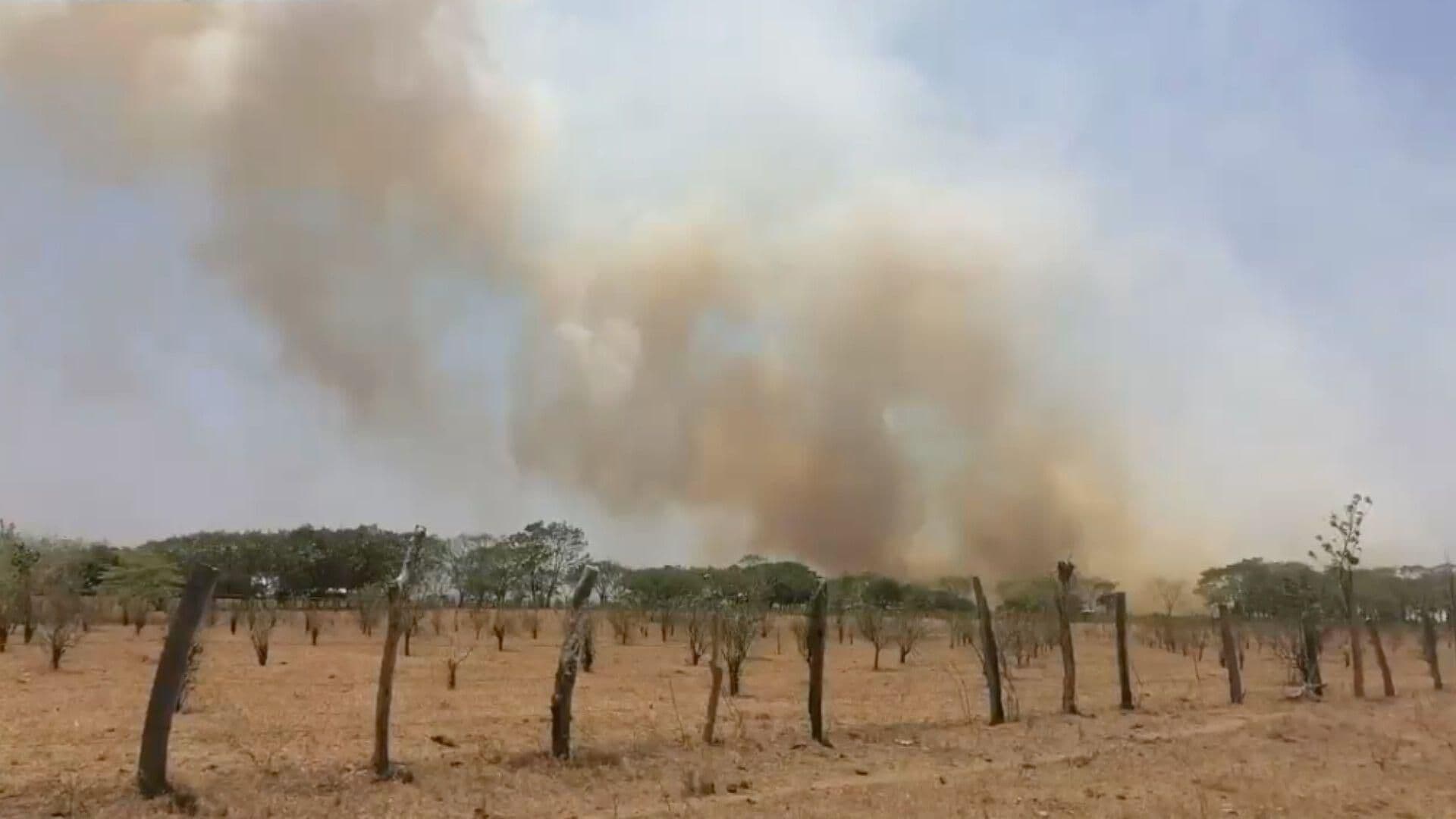 Incendios de Pastizales Afectaron a San Juan Evangelista y Alvarado