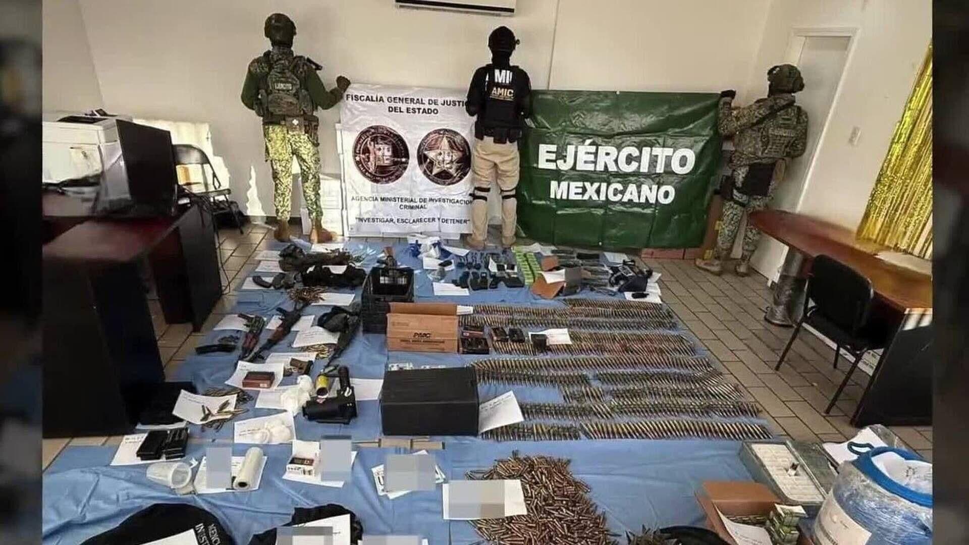 Decomisan Armas, Autos y Droga tras Operativo en Magdalena de Kino