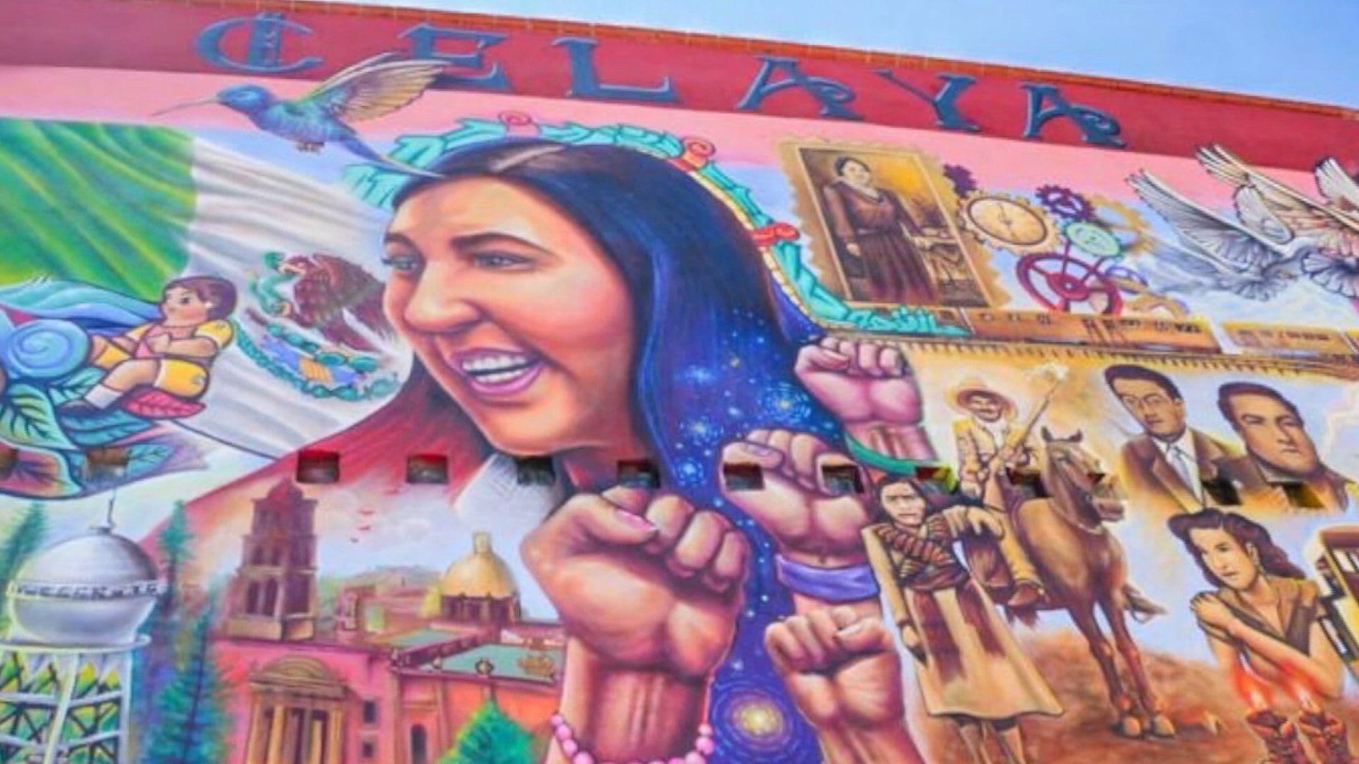 A un Año del Asesinato de Gisela Gaytán Develan Placa y Mural en Celaya