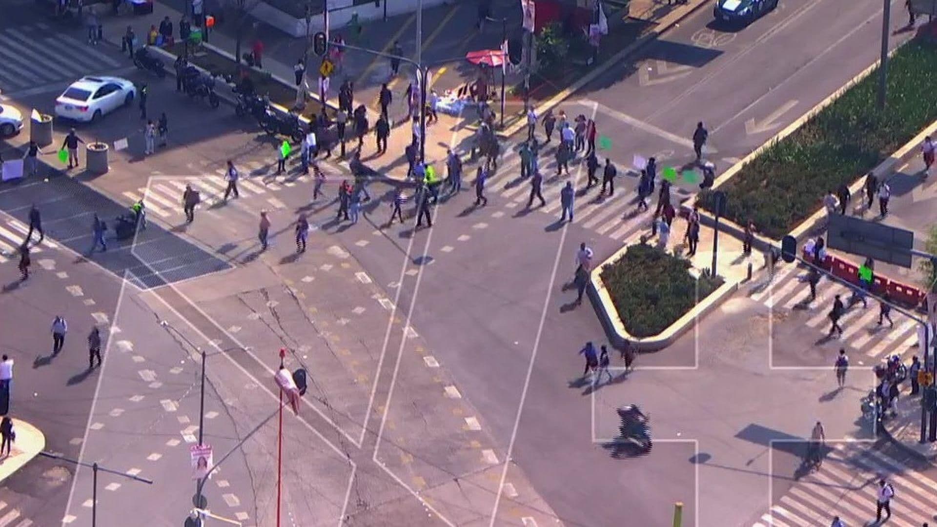 Así se Ve Desde el Aire Balderas y Arcos de Belén por Bloqueo de Padres de Familia