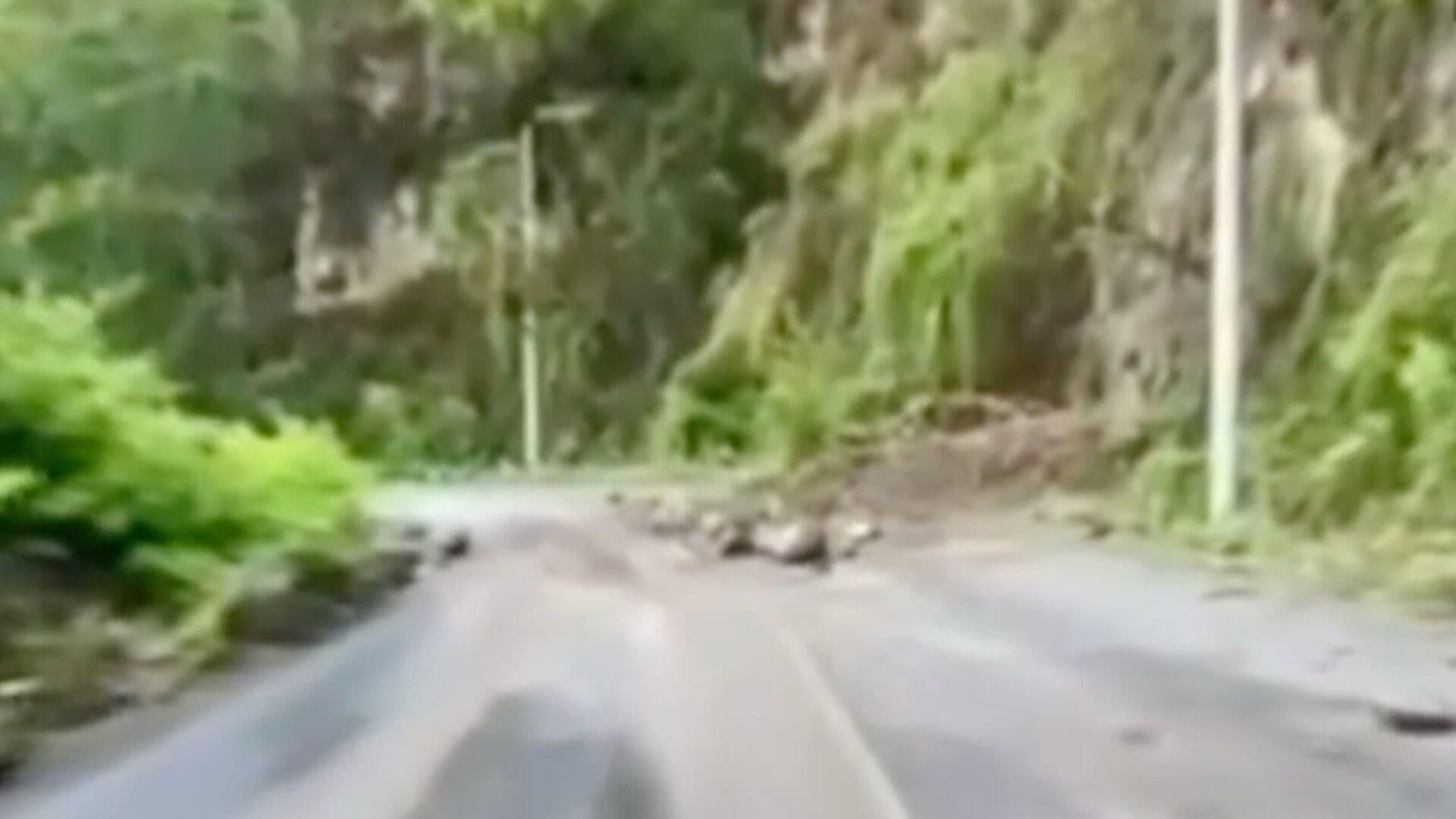 Se Registró Deslave en la Carretera Federal Totutla-Xalapa