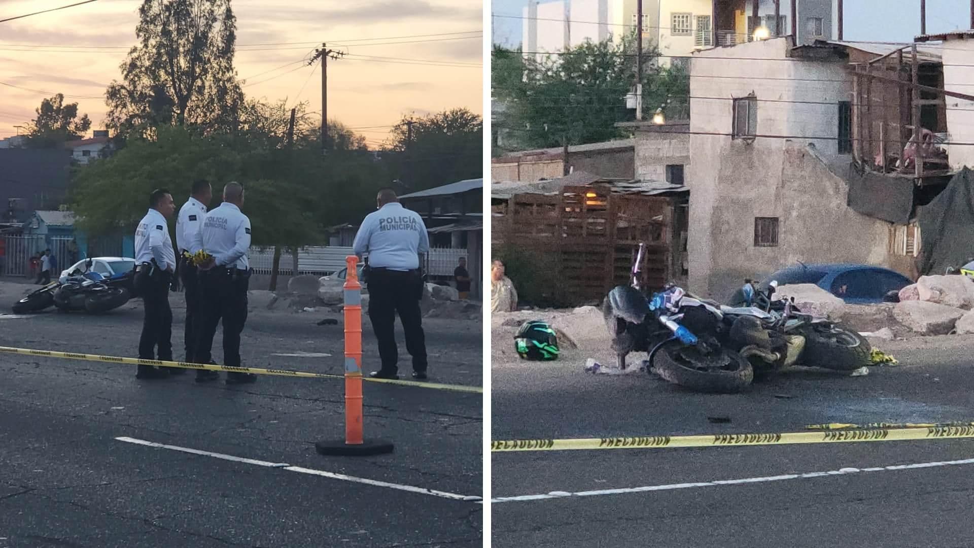 Motociclista Pierde la Vida al Derrapar en Curva de Río Nuevo en Mexicali