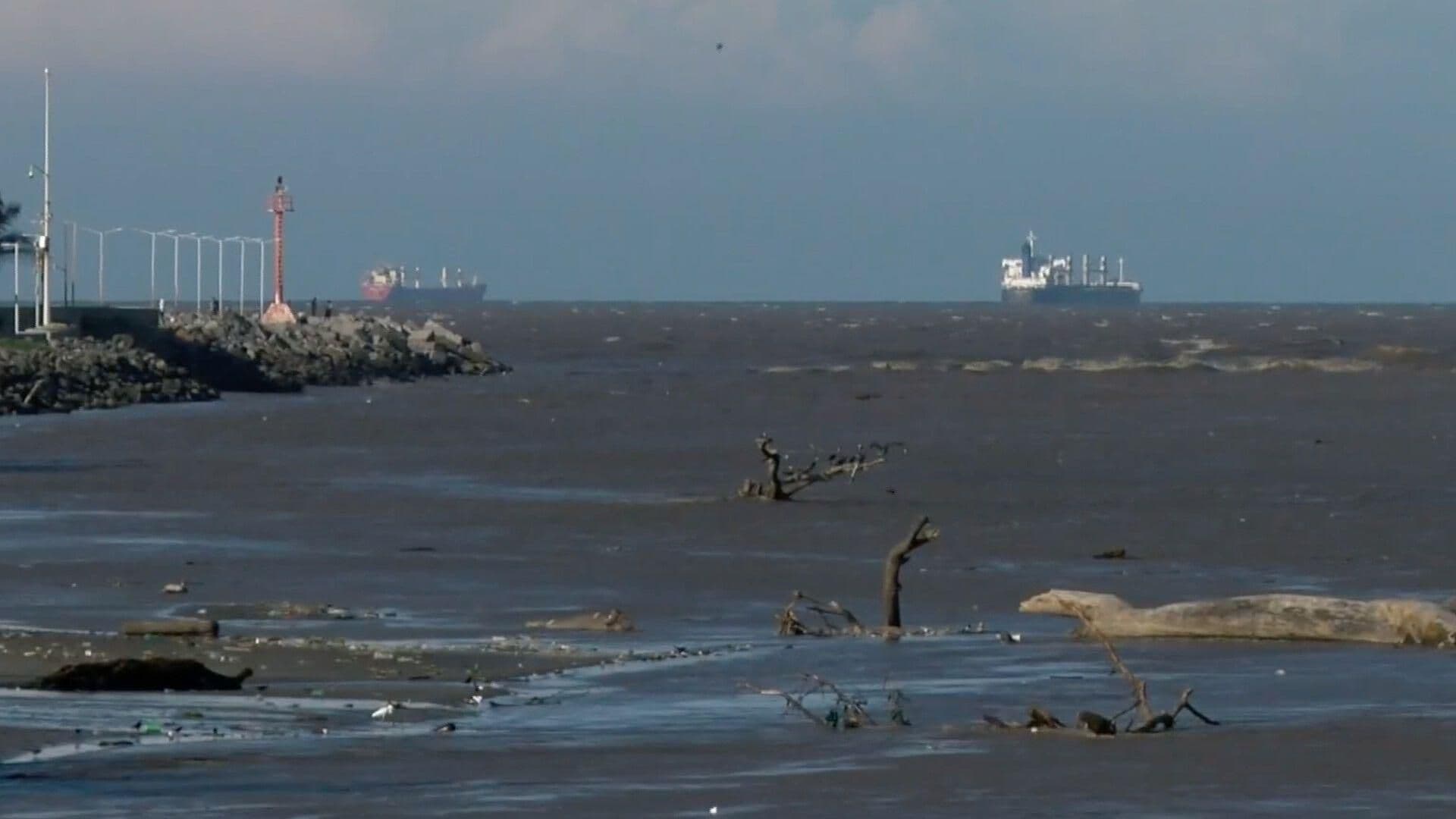 Así se Ve la Desembocadura de los Ríos Cotaxtla y Jamapa en Boca del Río