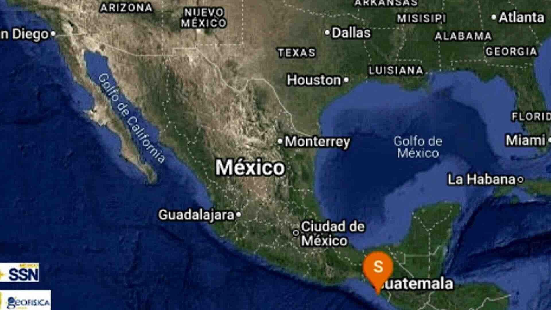 Sismo de Magnitud 4.2 Sacude Mapastepec, Chiapas; No se Reportan Daños