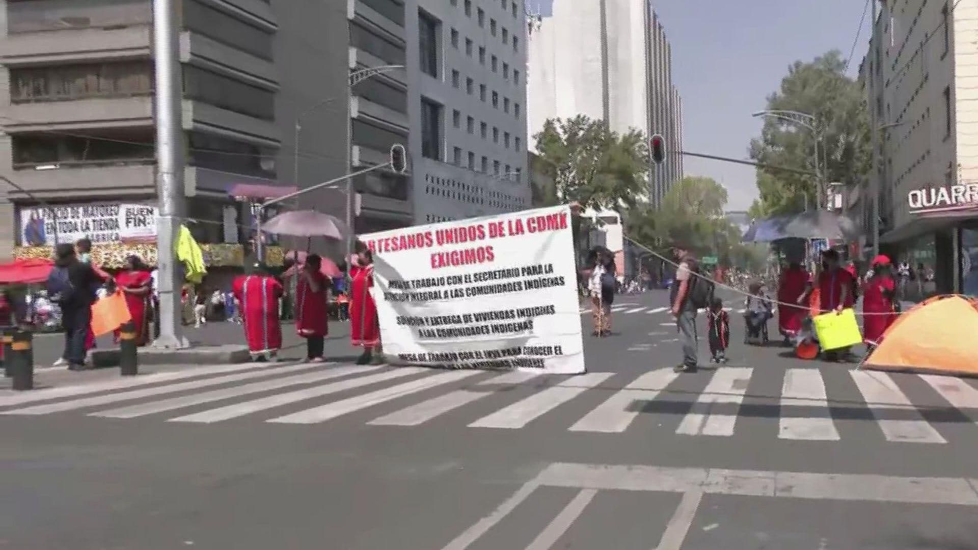 Se Registra Bloqueo Hoy en Izazaga y 20 de Noviembre en CDMX