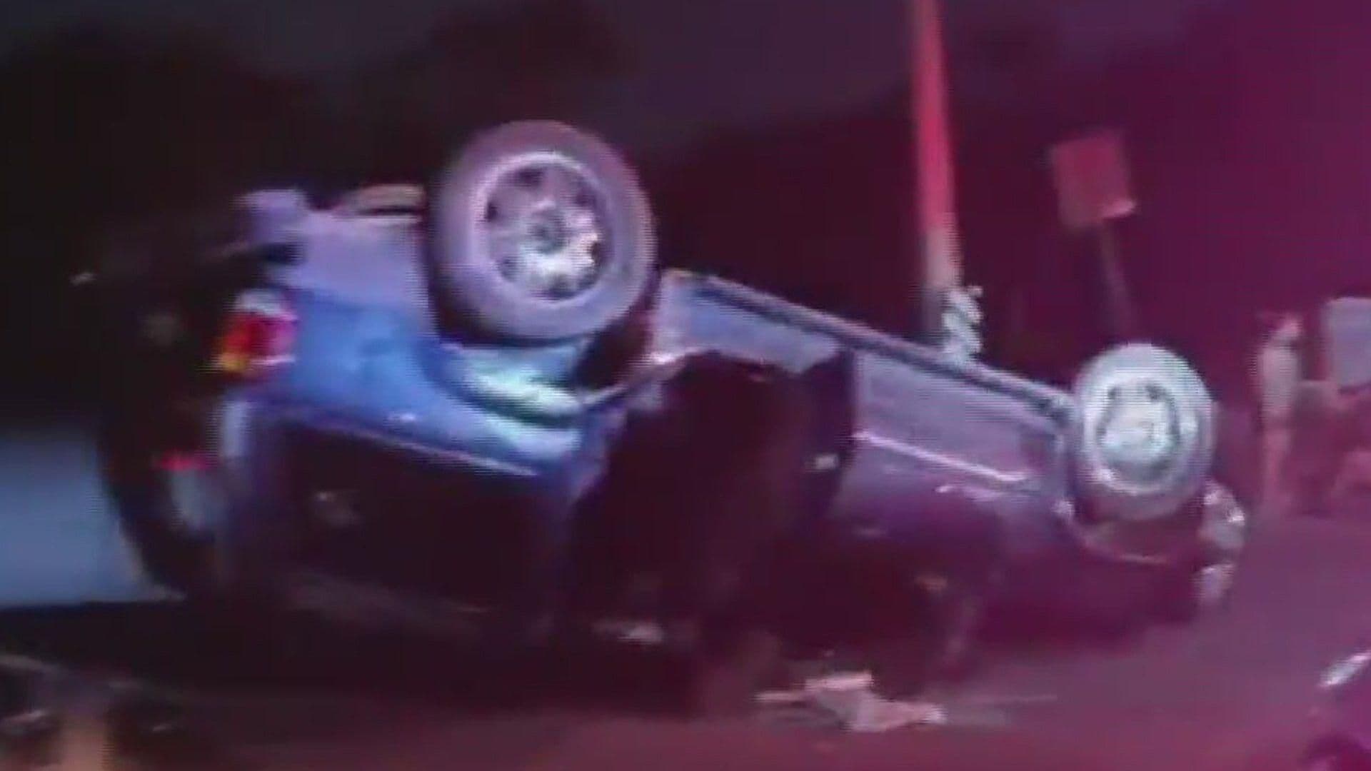 Deja 3 Heridos Volcadura de Camioneta en Anillo Periférico en Escobedo, Nuevo León
